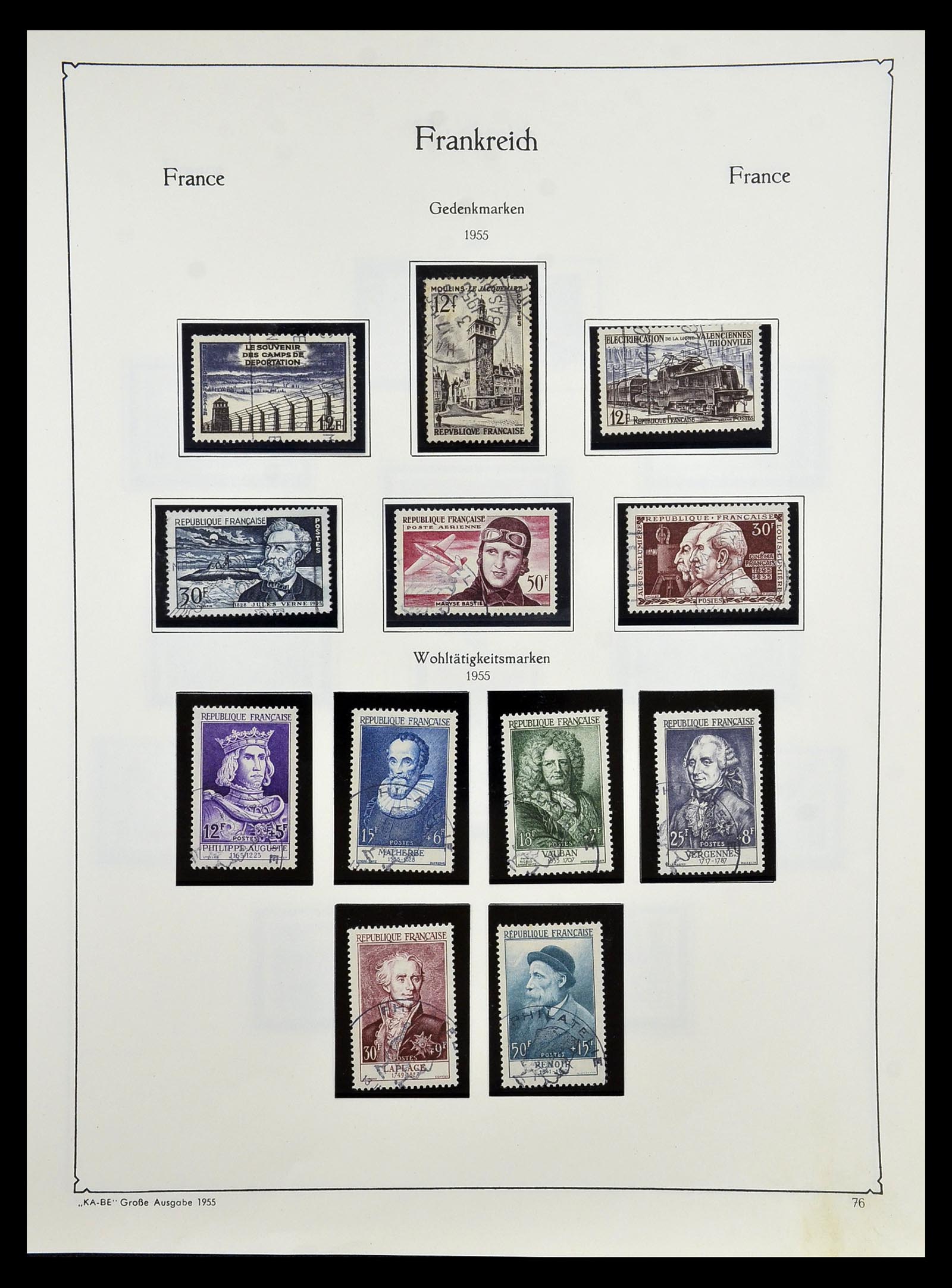 34810 081 - Postzegelverzameling 34810 Frankrijk 1852-1977.
