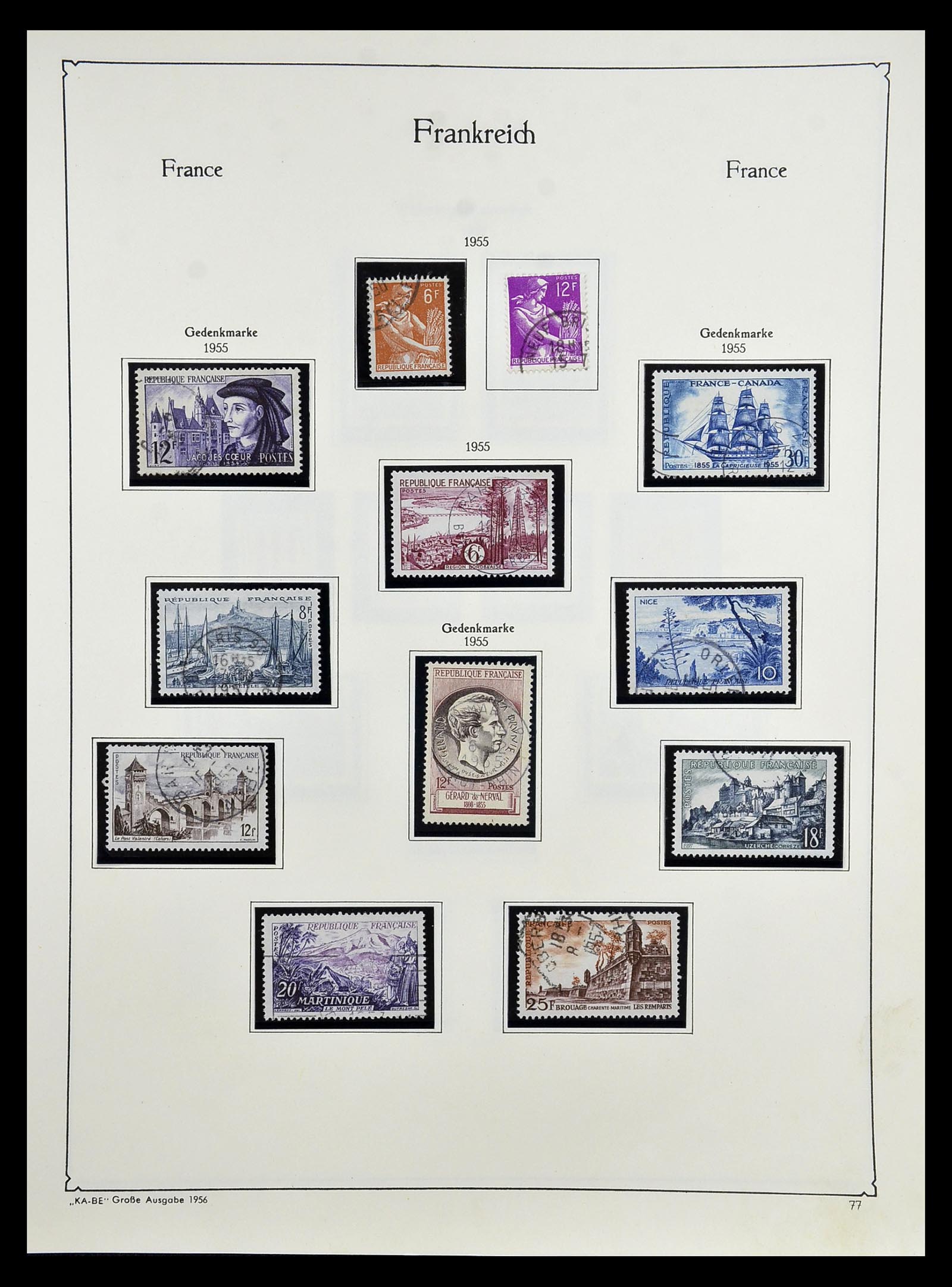34810 082 - Postzegelverzameling 34810 Frankrijk 1852-1977.