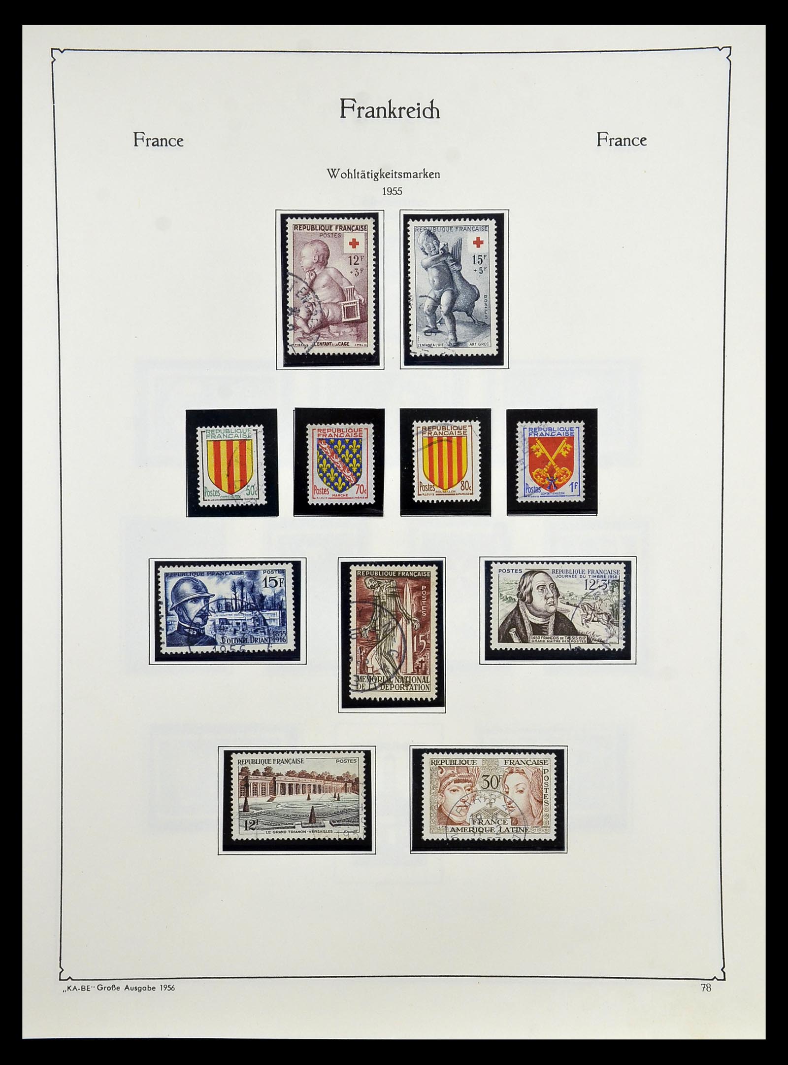 34810 083 - Postzegelverzameling 34810 Frankrijk 1852-1977.