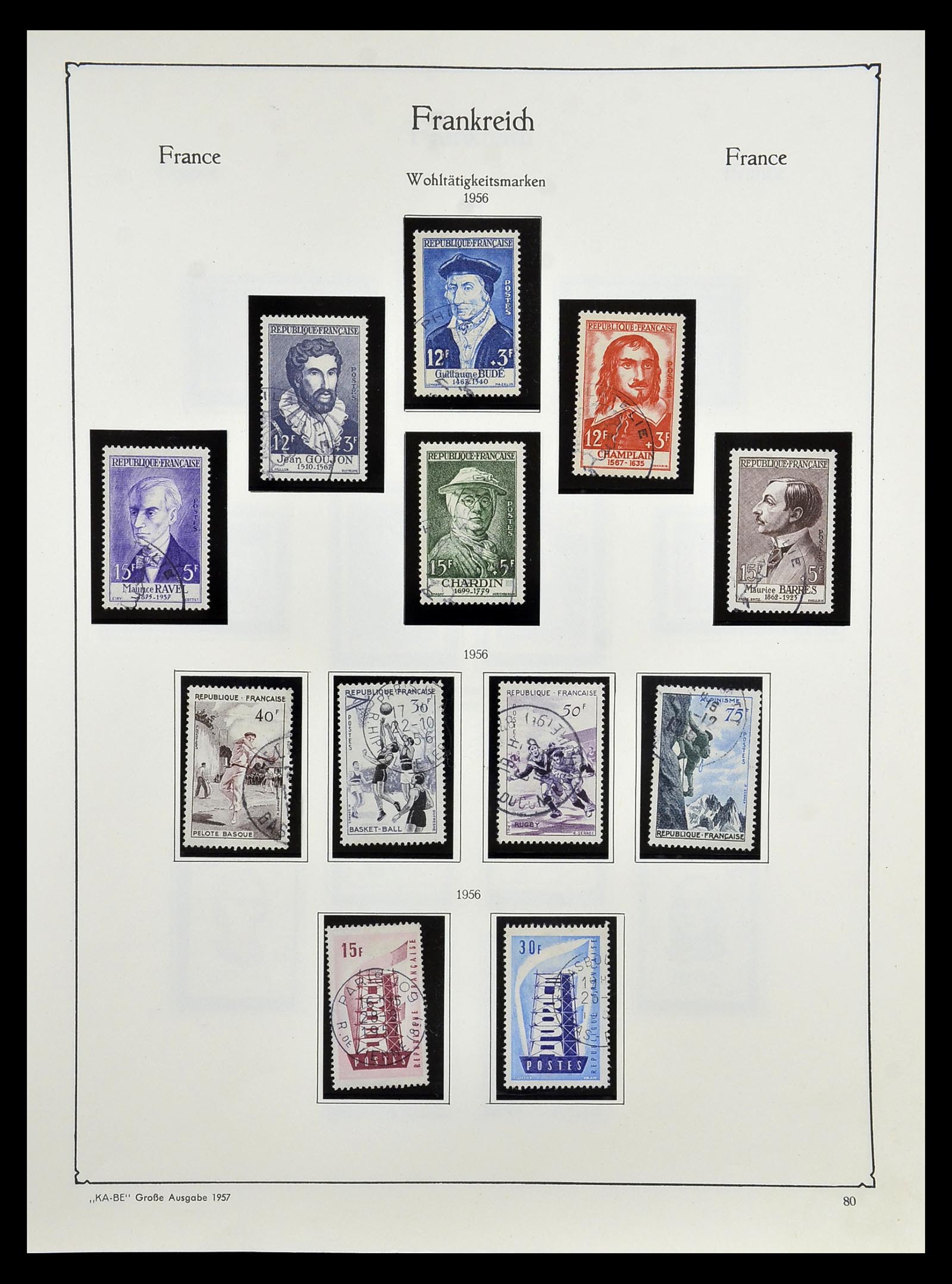 34810 085 - Postzegelverzameling 34810 Frankrijk 1852-1977.