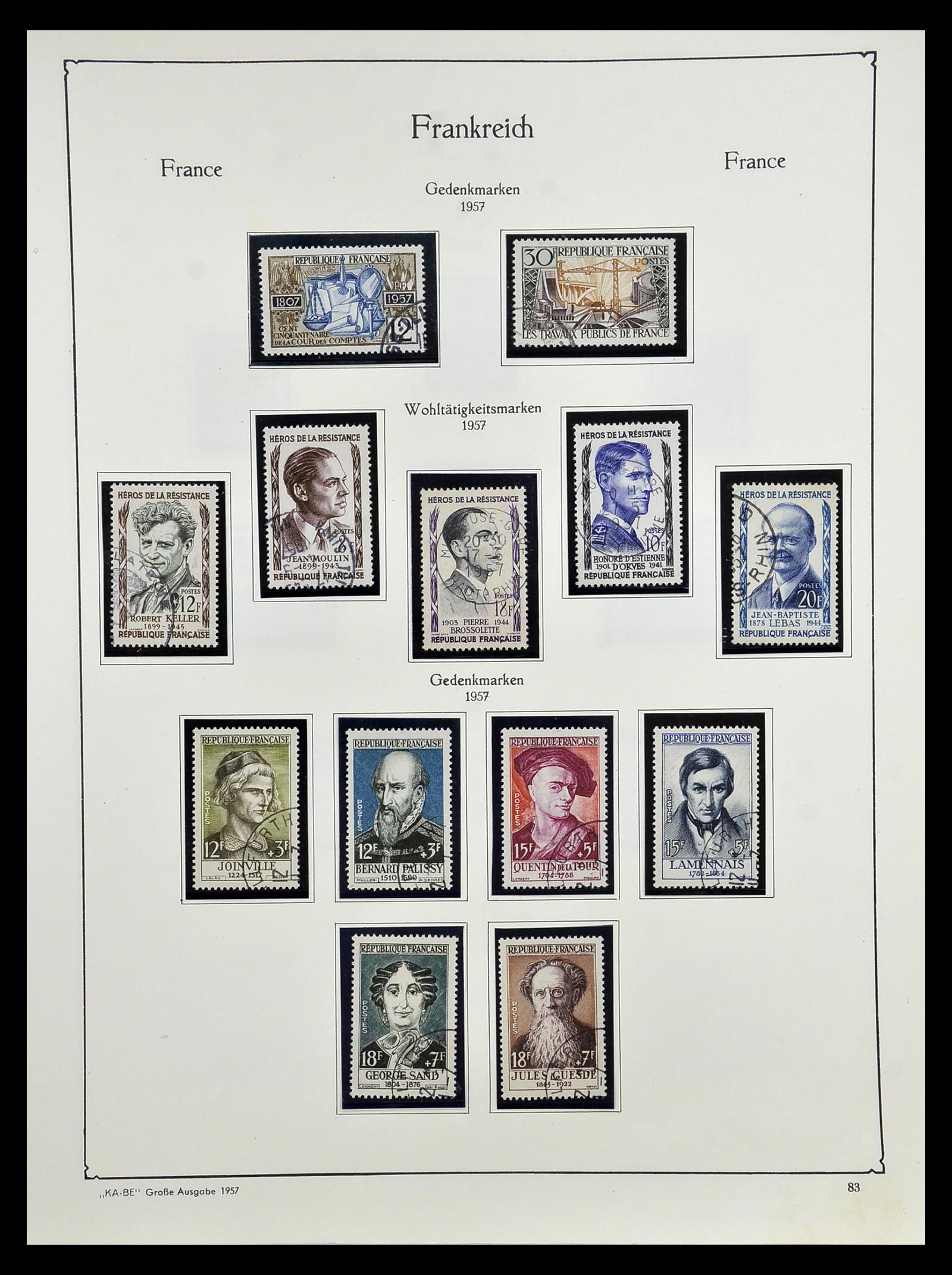 34810 088 - Postzegelverzameling 34810 Frankrijk 1852-1977.