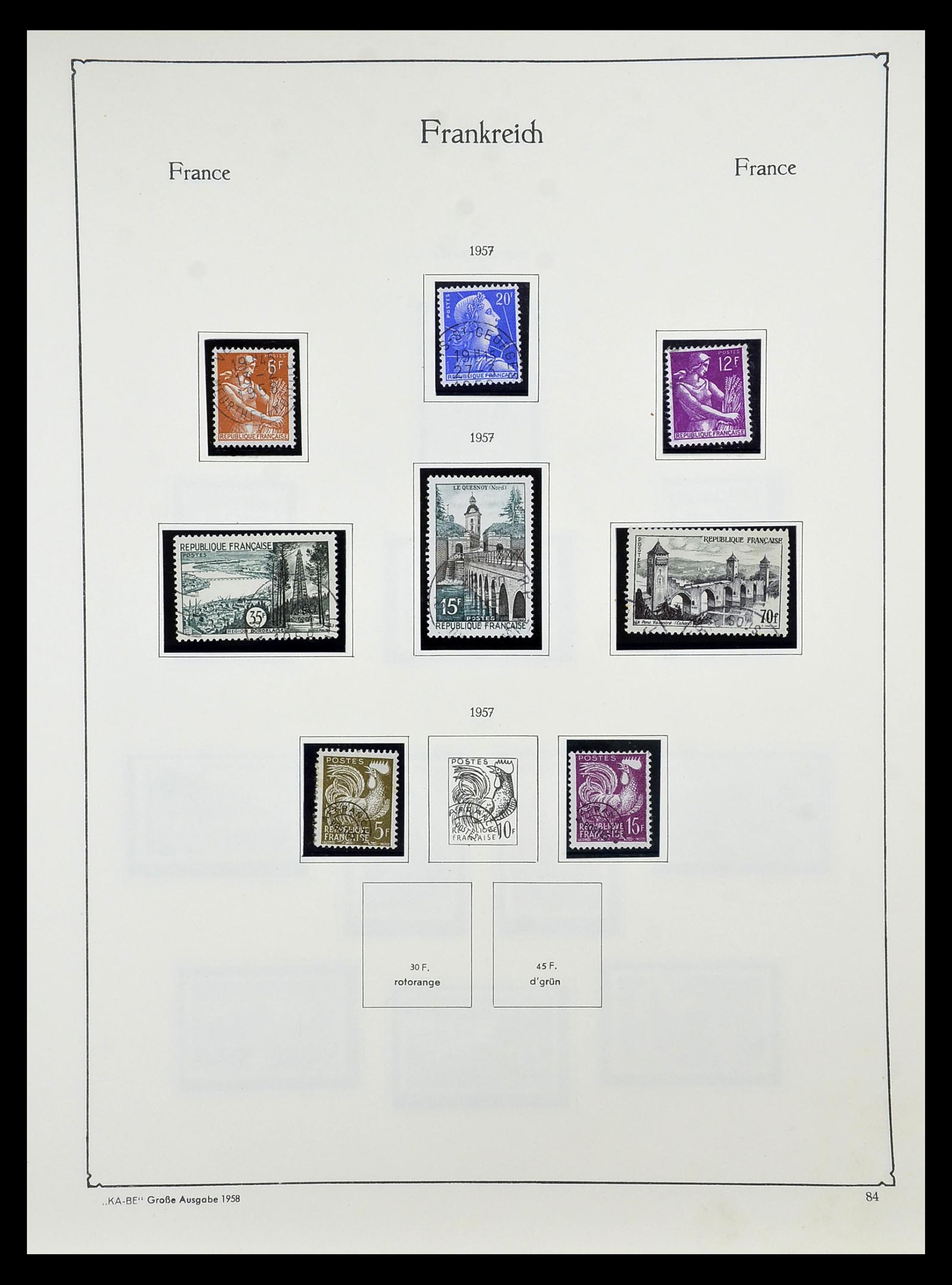 34810 089 - Postzegelverzameling 34810 Frankrijk 1852-1977.