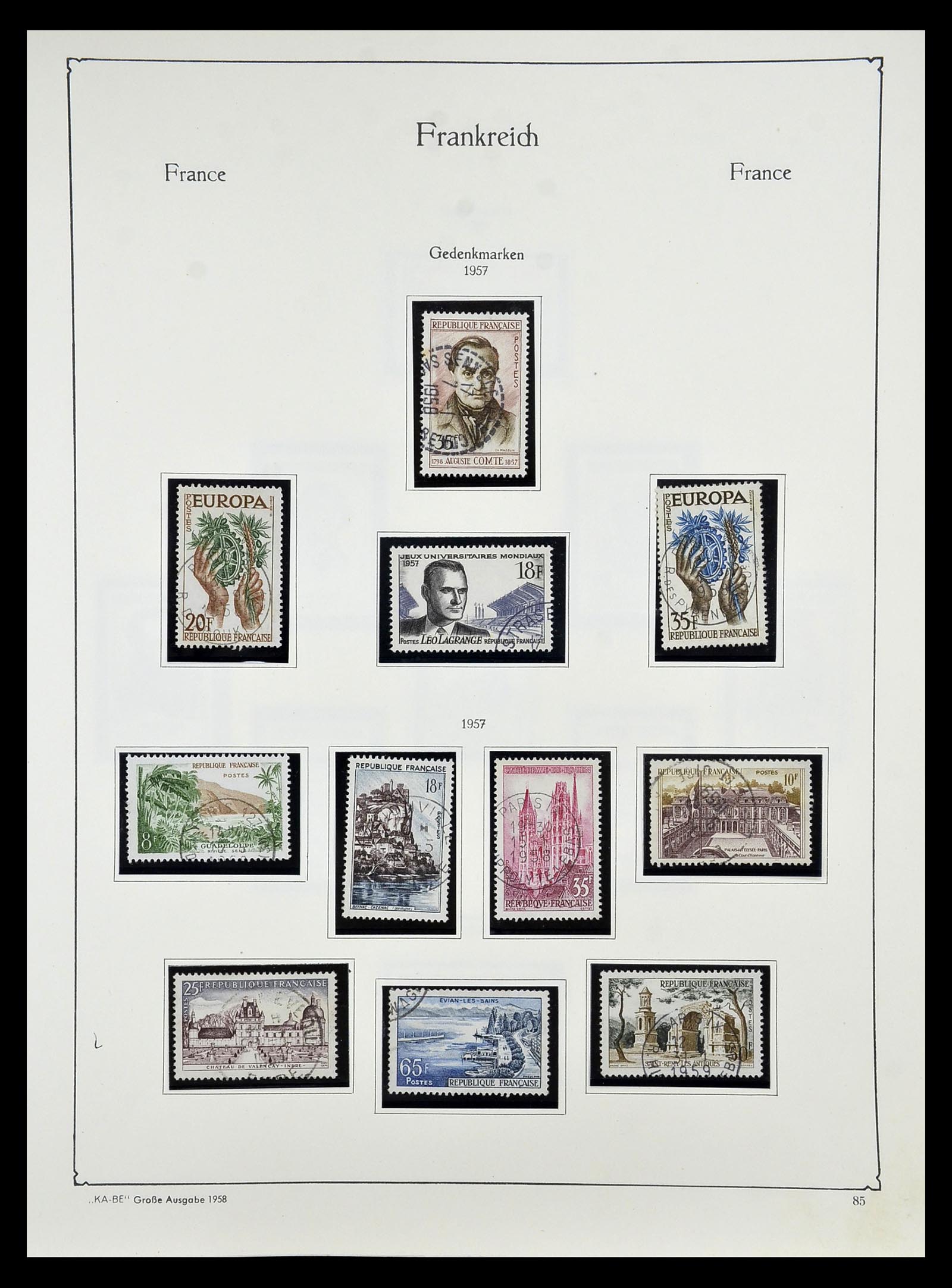 34810 090 - Postzegelverzameling 34810 Frankrijk 1852-1977.