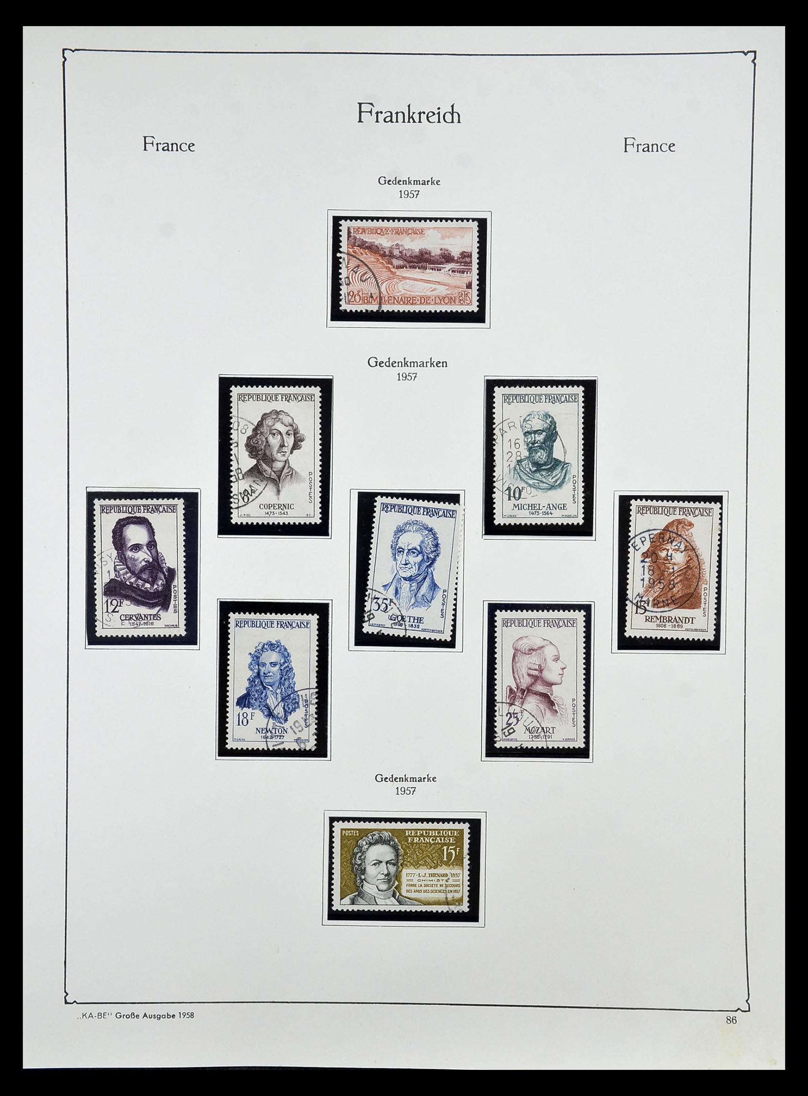 34810 091 - Postzegelverzameling 34810 Frankrijk 1852-1977.