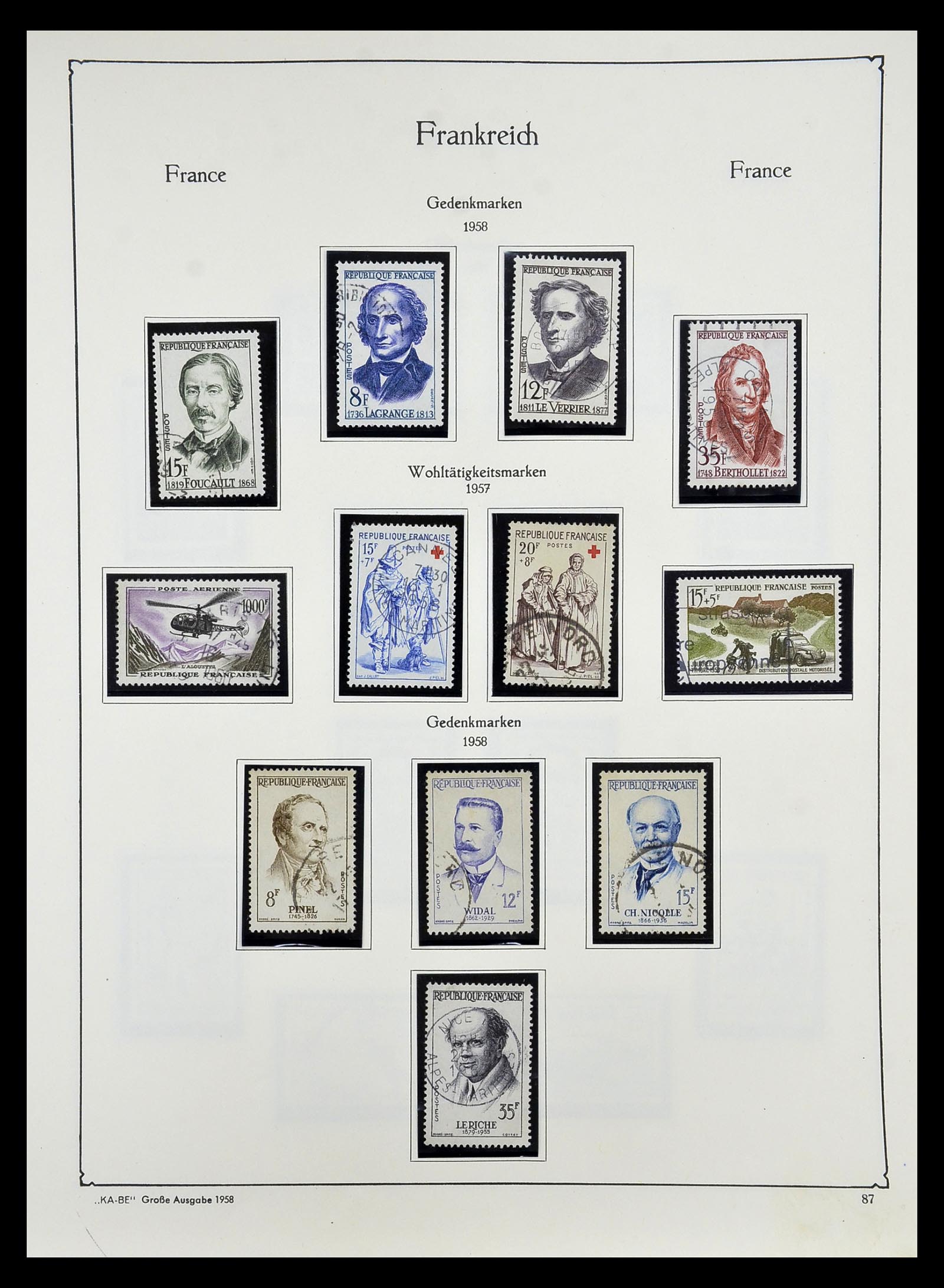 34810 092 - Postzegelverzameling 34810 Frankrijk 1852-1977.