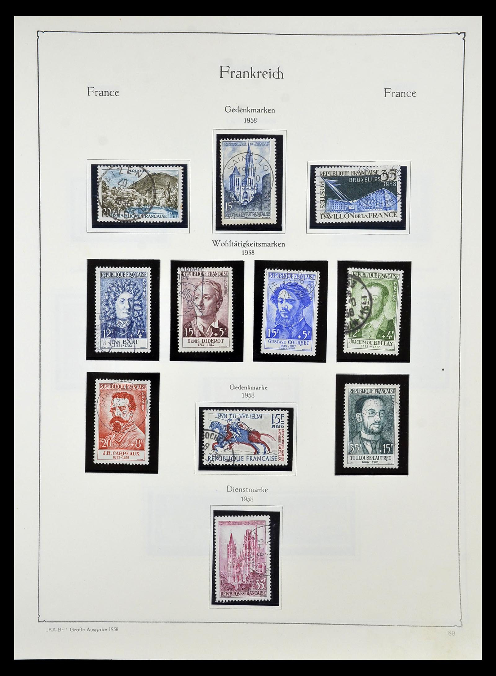 34810 094 - Postzegelverzameling 34810 Frankrijk 1852-1977.