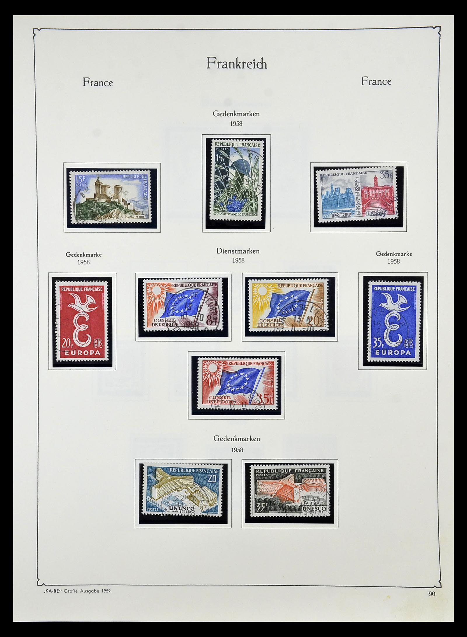 34810 095 - Postzegelverzameling 34810 Frankrijk 1852-1977.