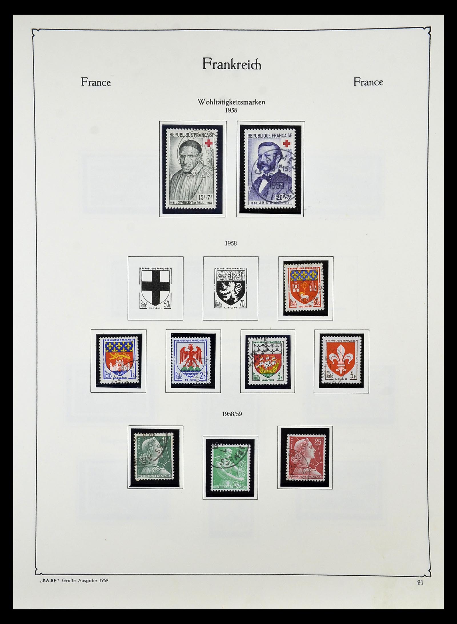 34810 096 - Postzegelverzameling 34810 Frankrijk 1852-1977.