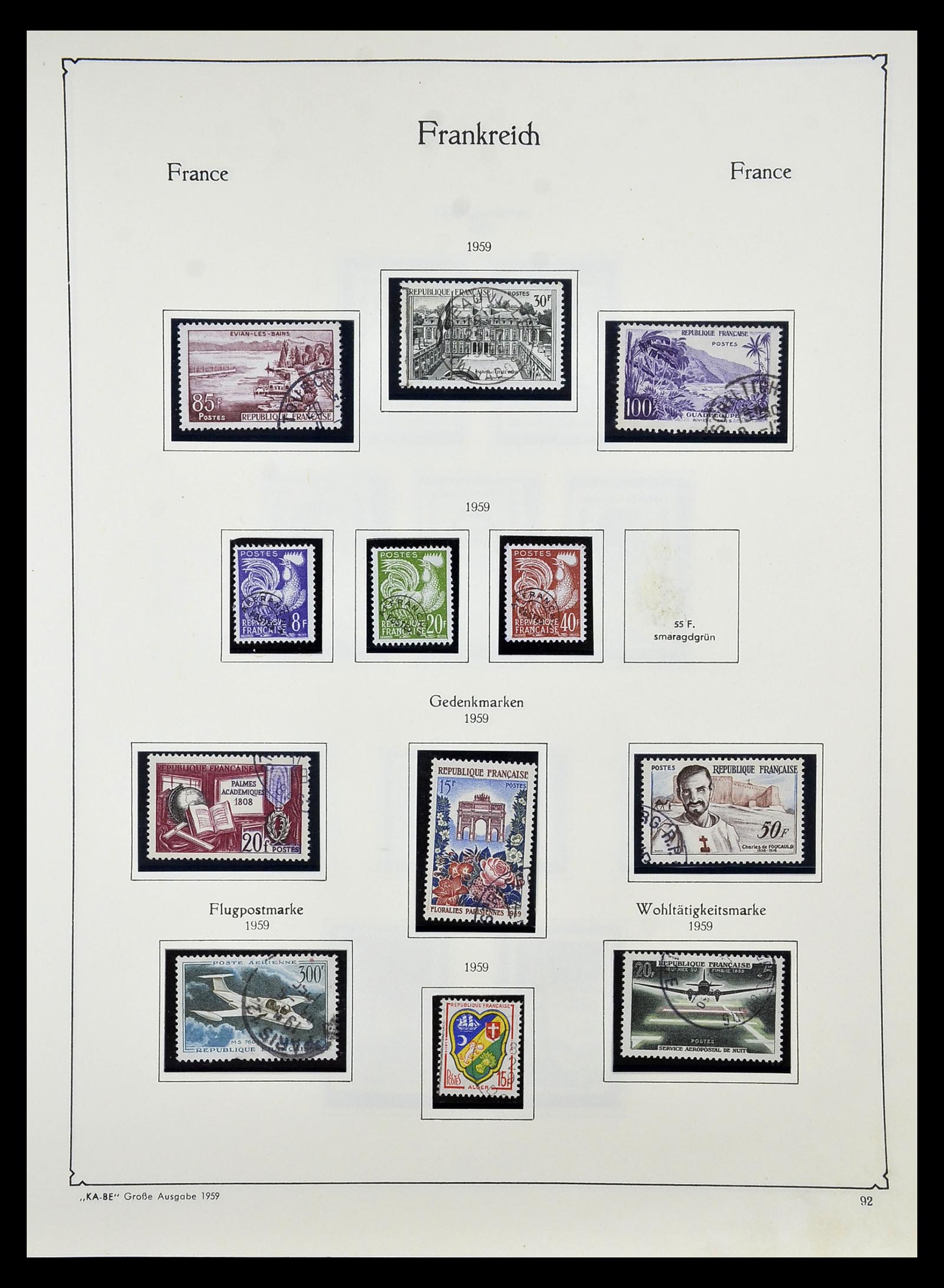 34810 097 - Postzegelverzameling 34810 Frankrijk 1852-1977.