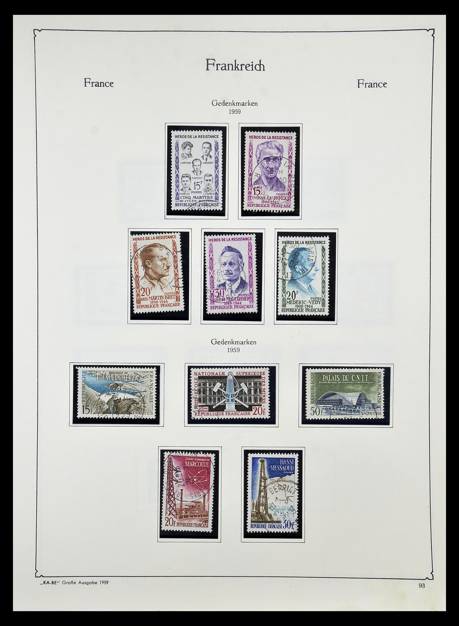 34810 098 - Postzegelverzameling 34810 Frankrijk 1852-1977.