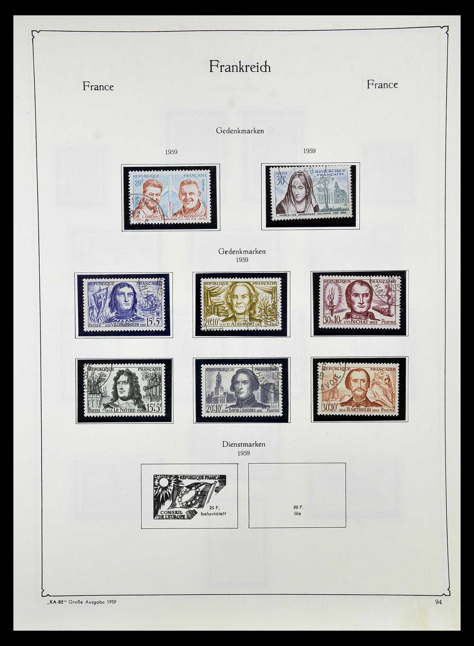 34810 099 - Postzegelverzameling 34810 Frankrijk 1852-1977.