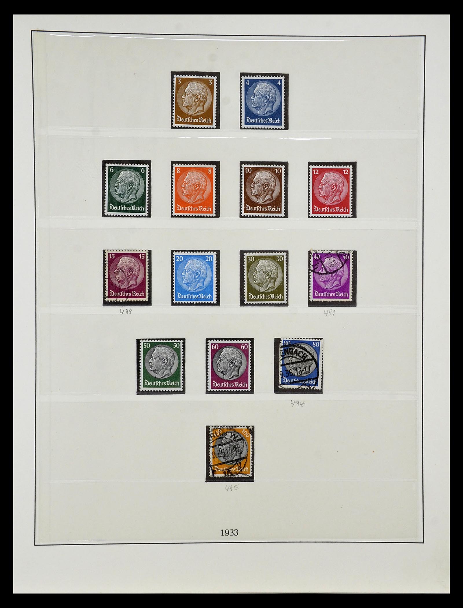 34812 002 - Postzegelverzameling 34812 Duitse Rijk 1933-1945.