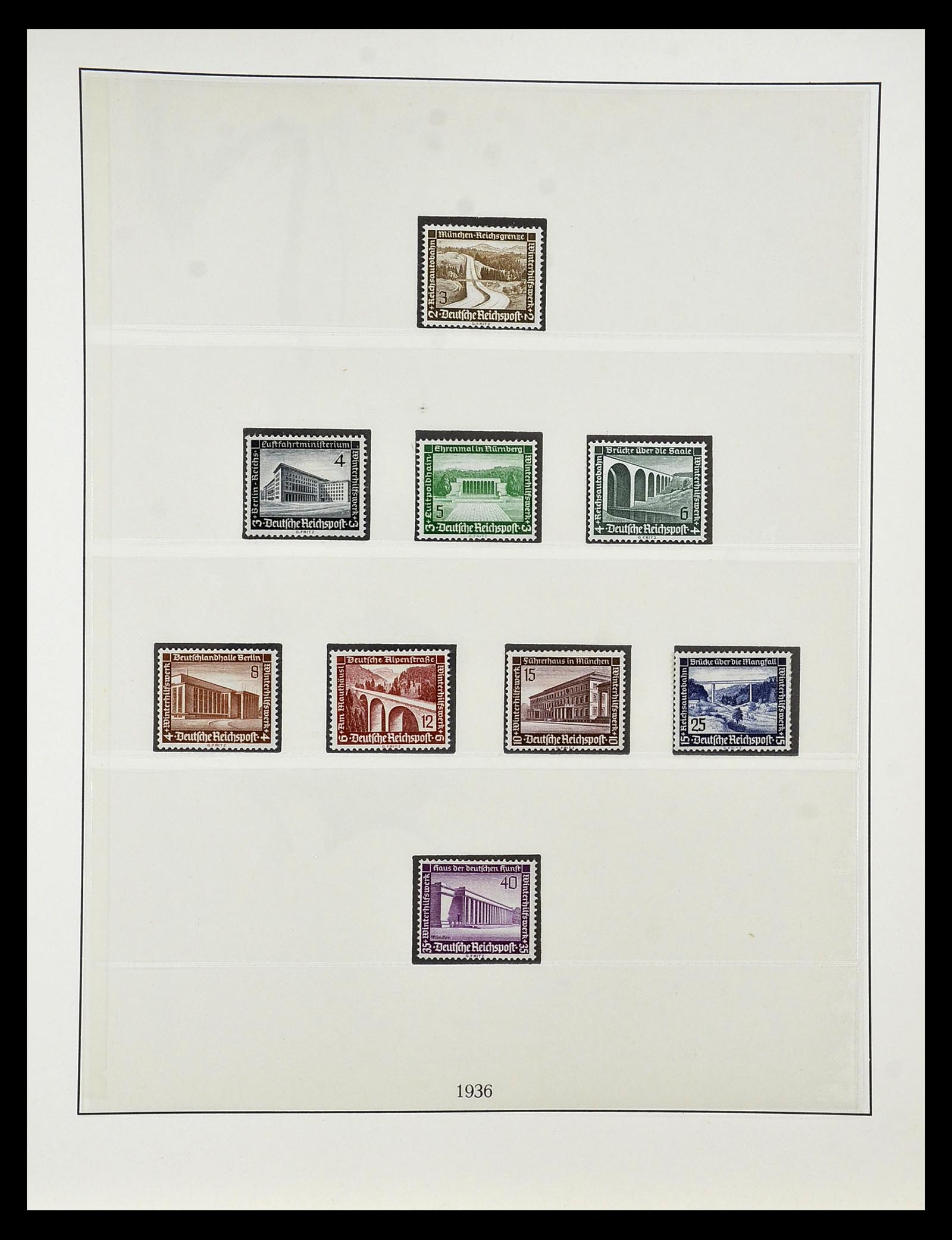 34812 016 - Stamp Collection 34812 German Reich 1933-1945.