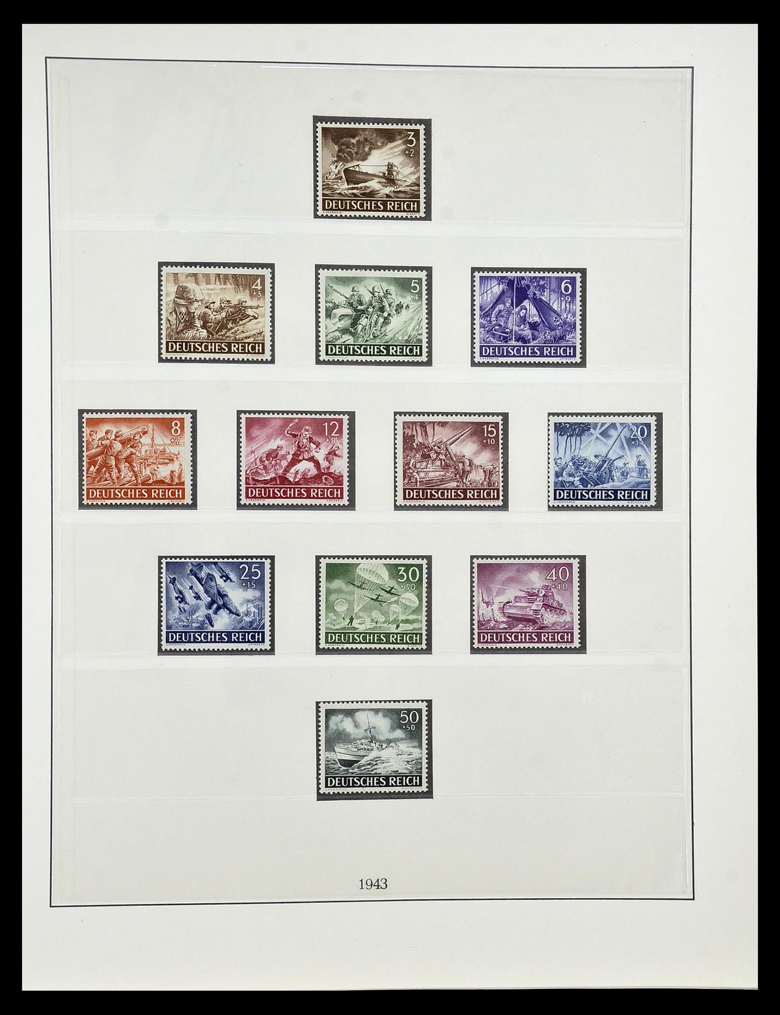 34812 034 - Postzegelverzameling 34812 Duitse Rijk 1933-1945.