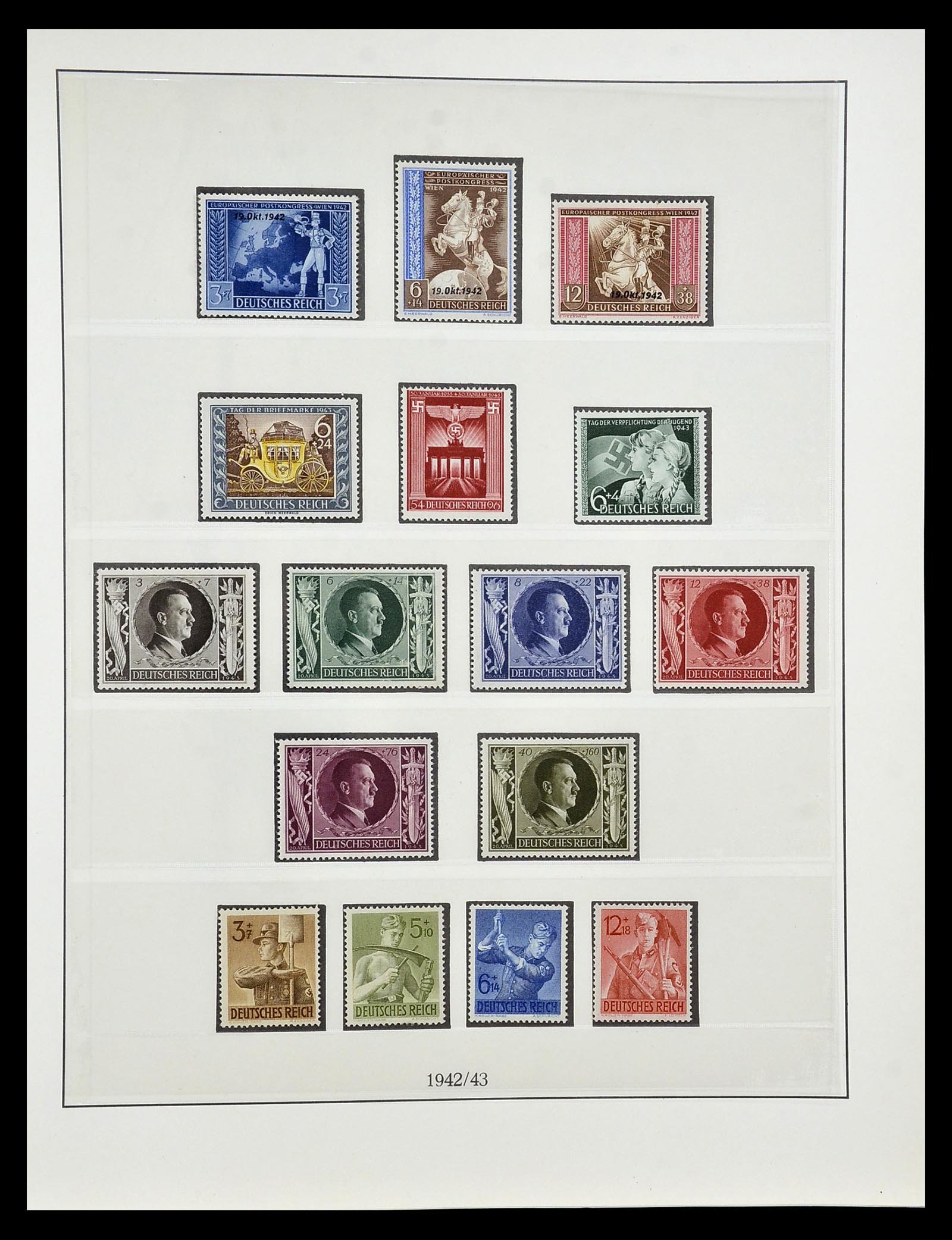 34812 035 - Postzegelverzameling 34812 Duitse Rijk 1933-1945.