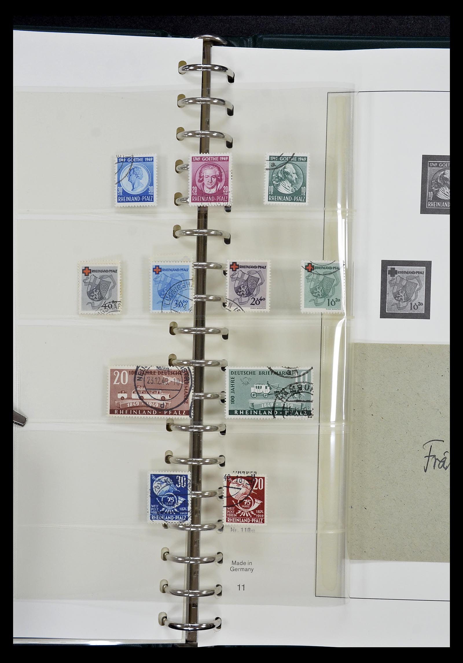 34814 037 - Postzegelverzameling 34814 Franse Zone 1945-1949.