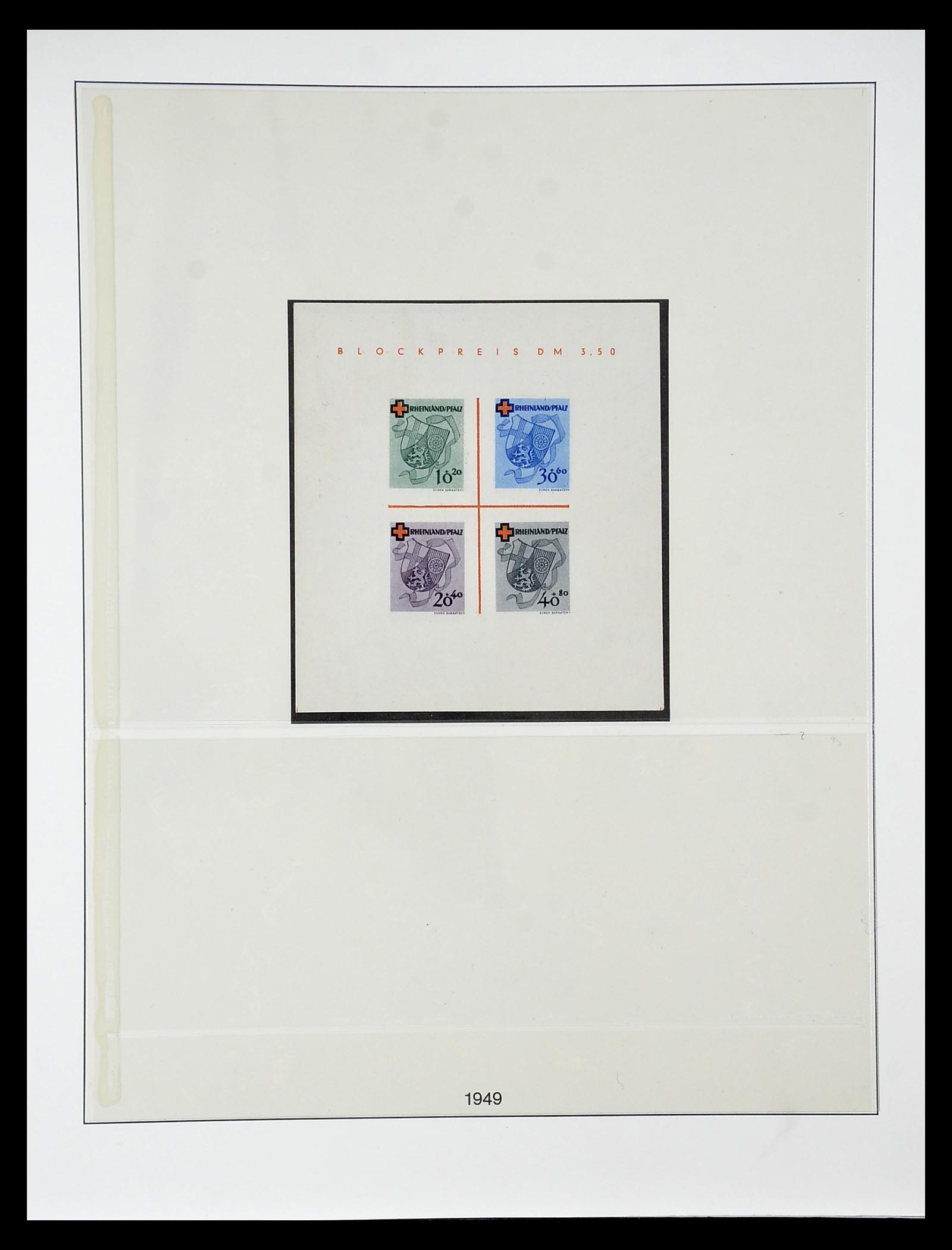 34814 039 - Postzegelverzameling 34814 Franse Zone 1945-1949.