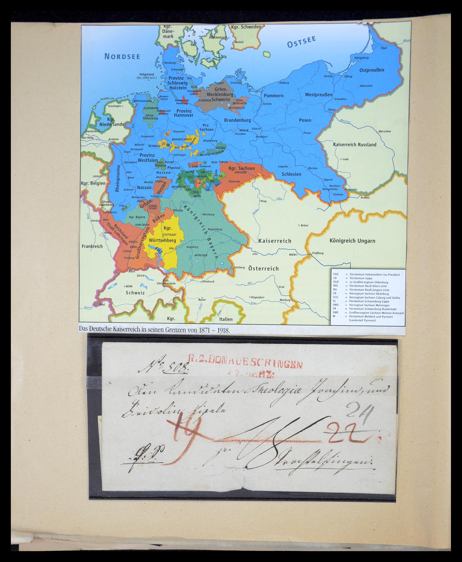 34815 001 - Postzegelverzameling 34815 Oud Duitse Staten 1849-1920.