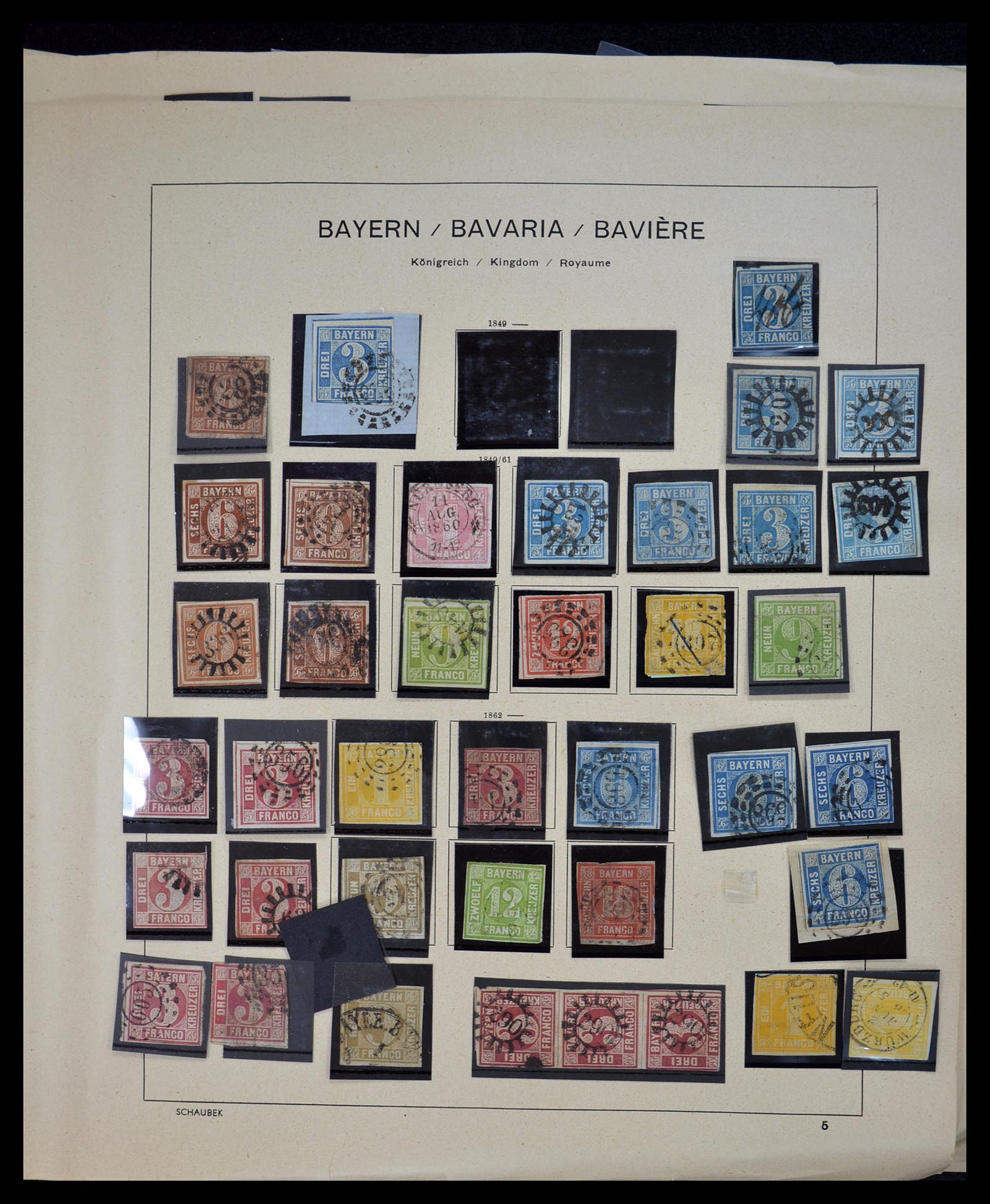 34815 007 - Postzegelverzameling 34815 Oud Duitse Staten 1849-1920.