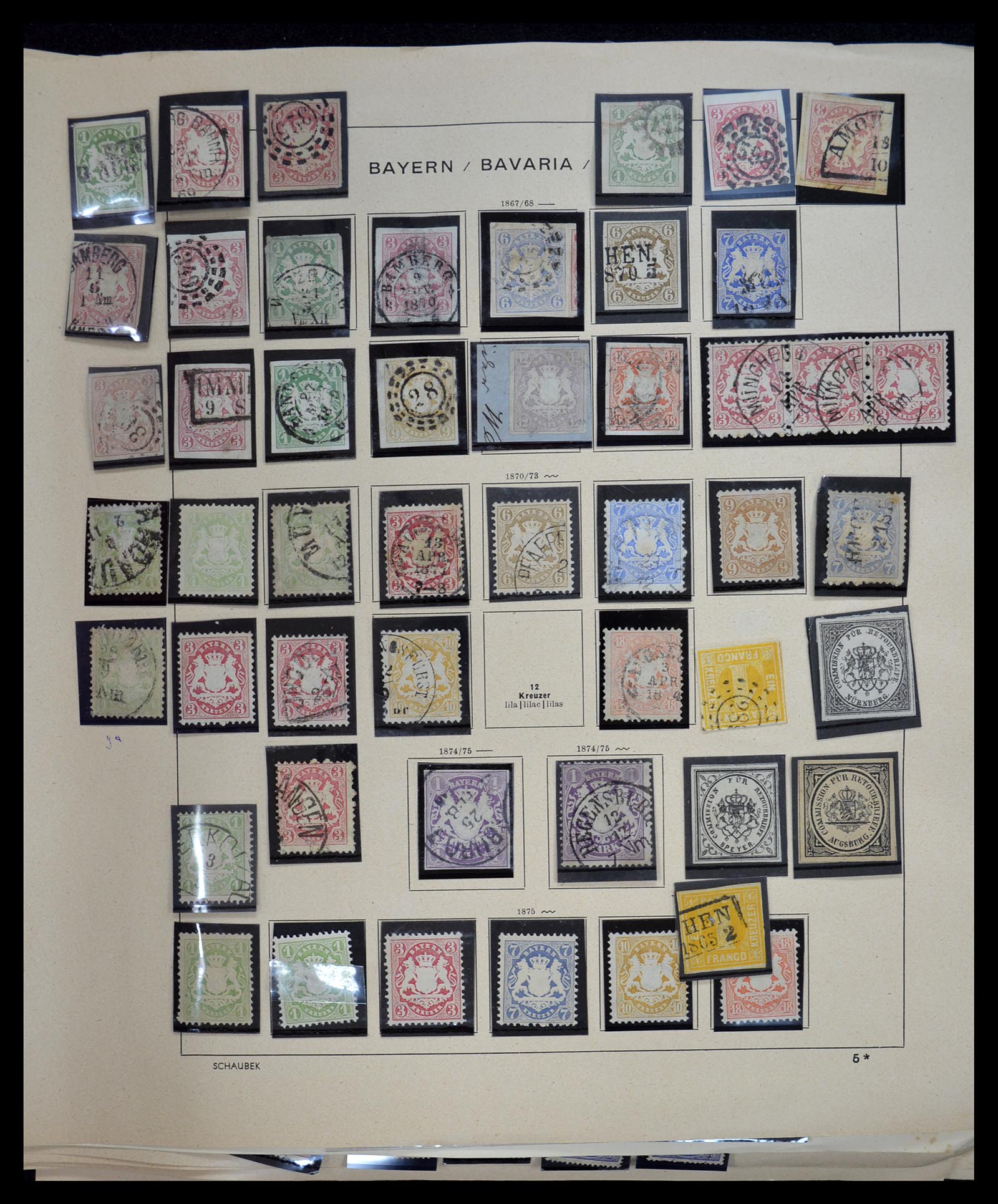 34815 009 - Postzegelverzameling 34815 Oud Duitse Staten 1849-1920.