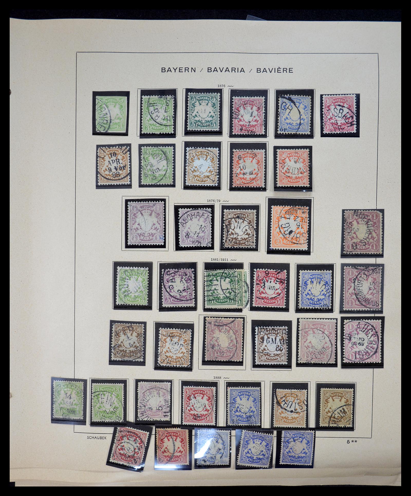 34815 012 - Postzegelverzameling 34815 Oud Duitse Staten 1849-1920.