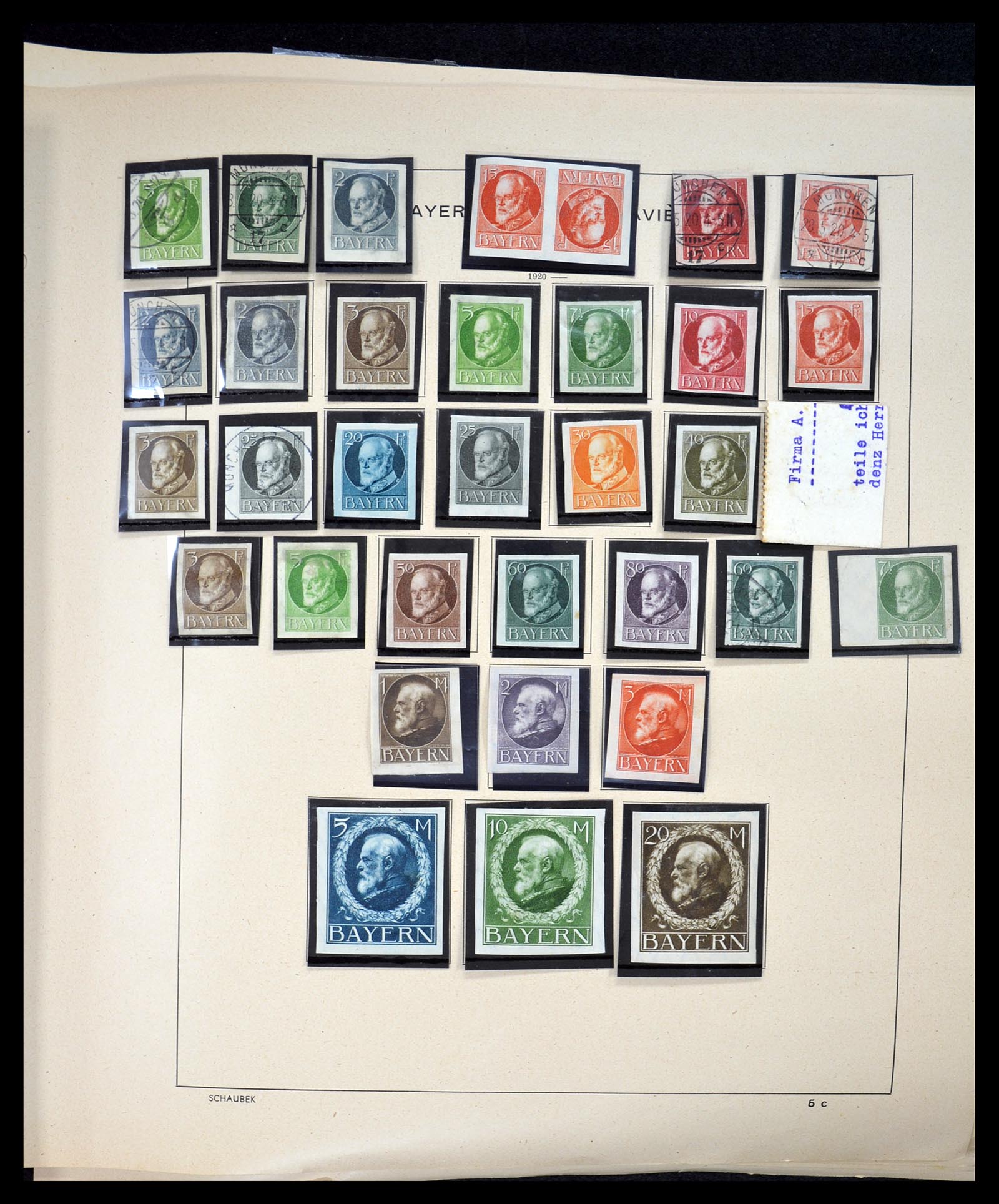 34815 020 - Postzegelverzameling 34815 Oud Duitse Staten 1849-1920.
