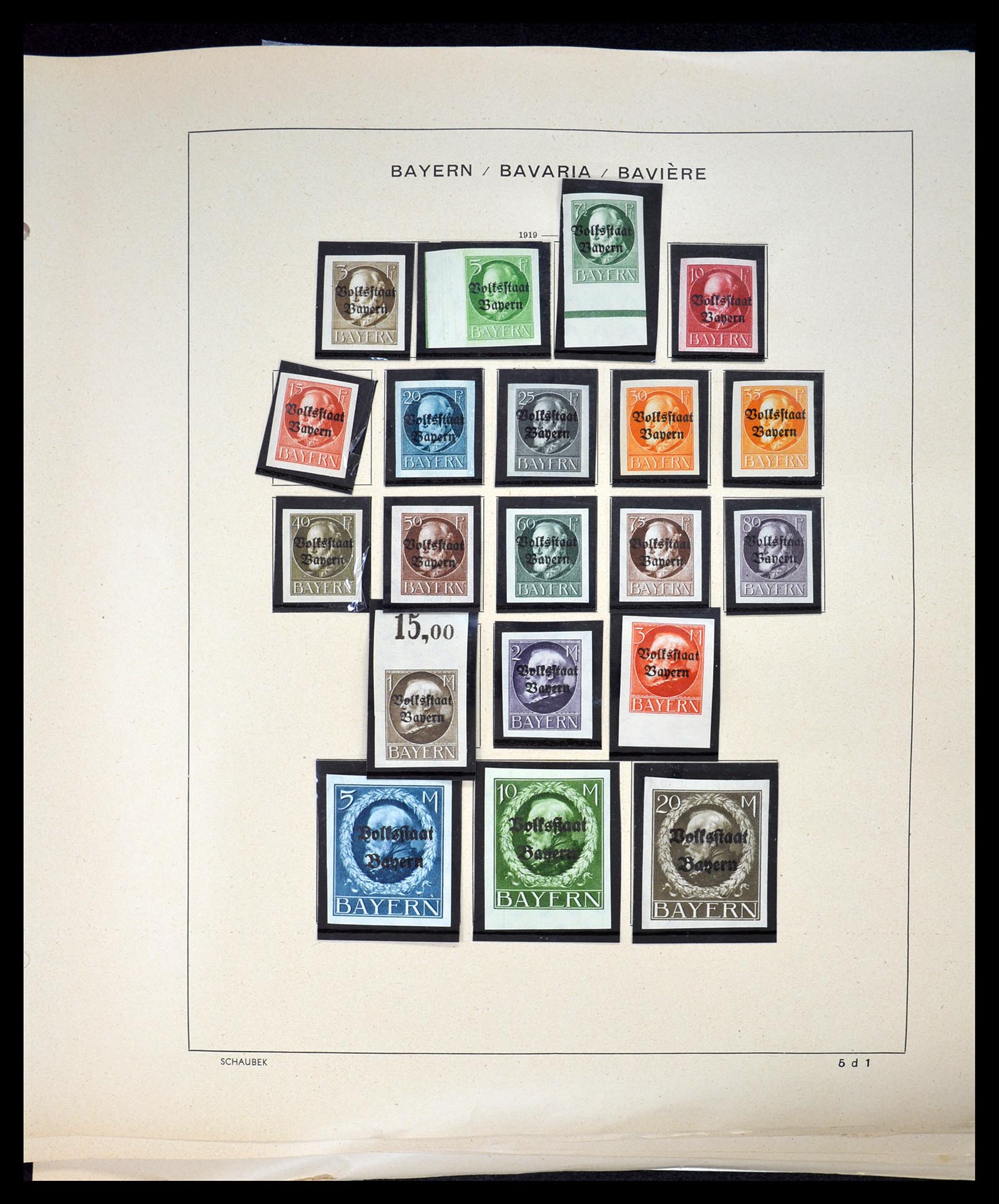 34815 023 - Postzegelverzameling 34815 Oud Duitse Staten 1849-1920.