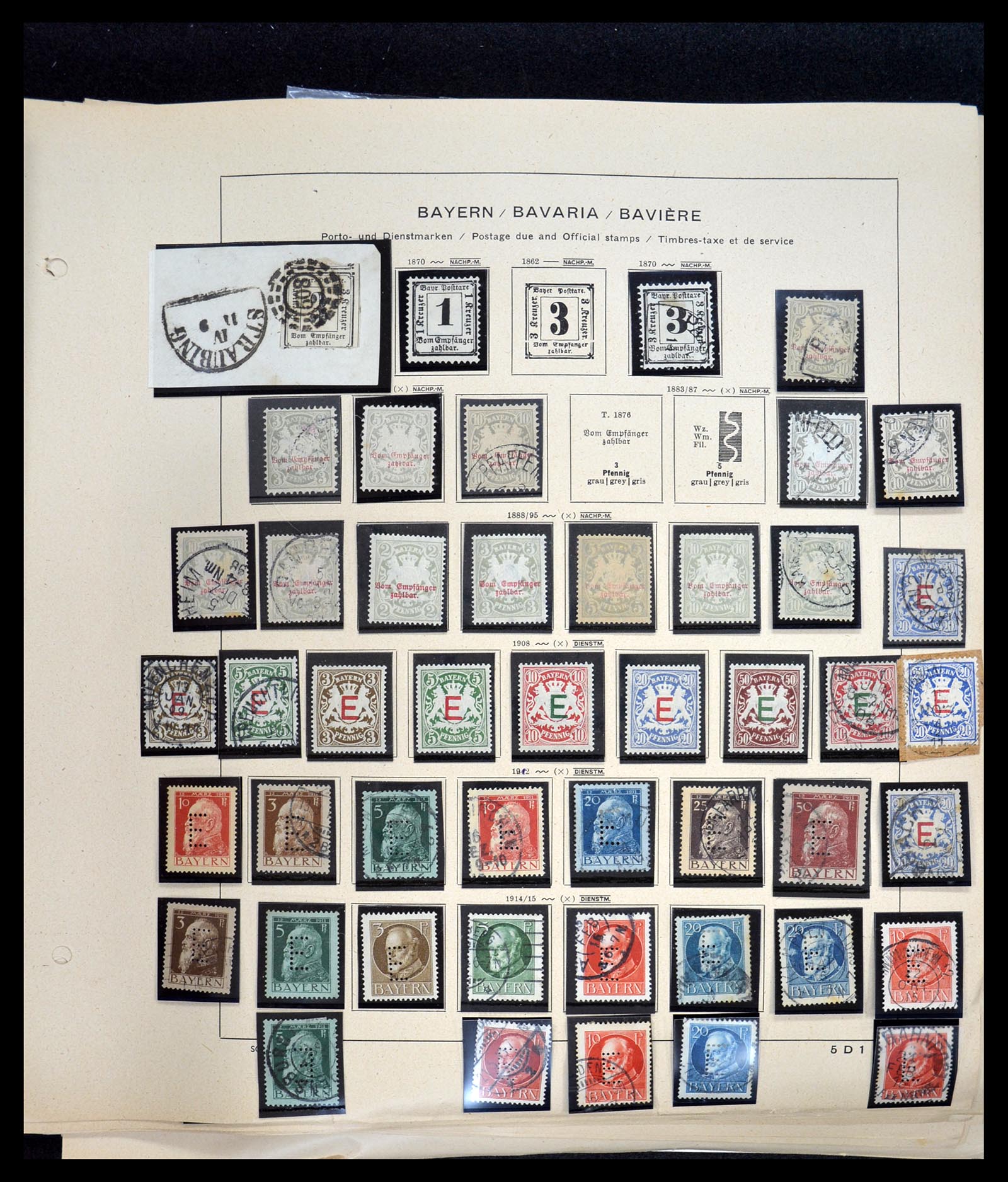 34815 029 - Postzegelverzameling 34815 Oud Duitse Staten 1849-1920.