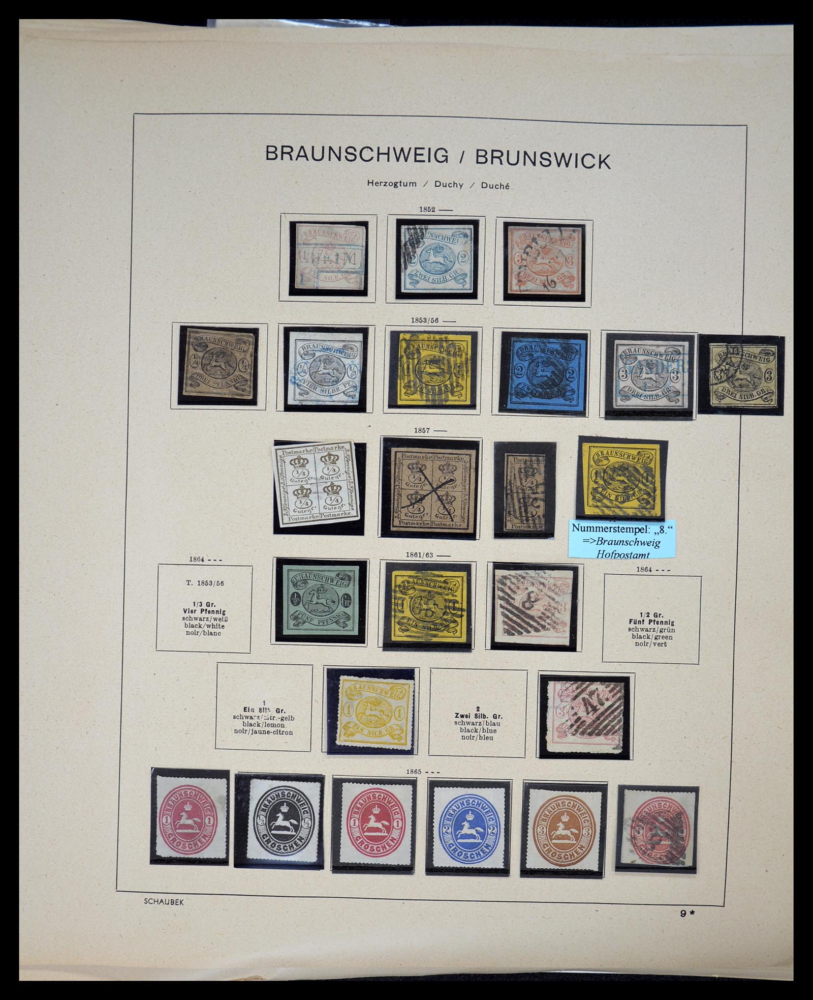 34815 034 - Postzegelverzameling 34815 Oud Duitse Staten 1849-1920.