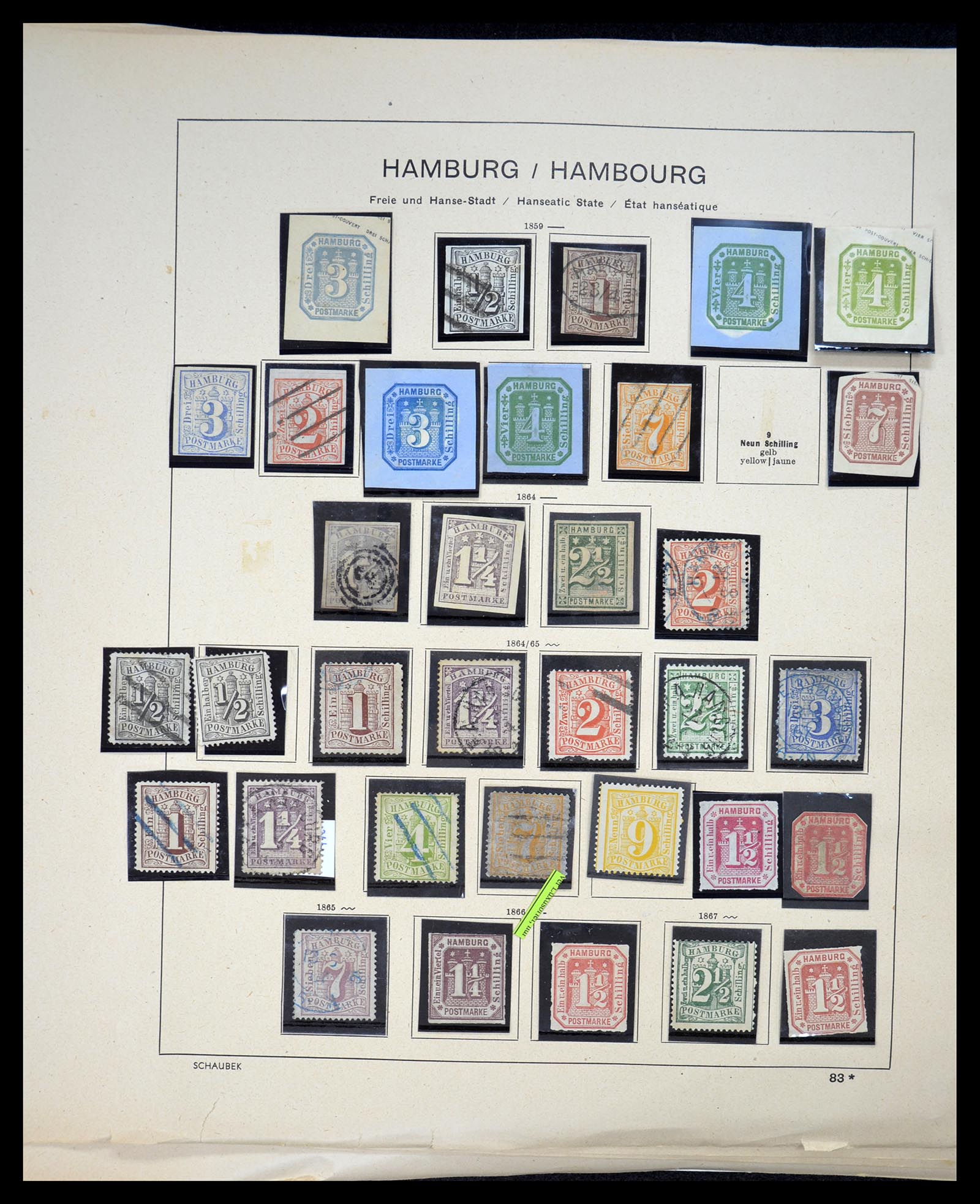 34815 038 - Postzegelverzameling 34815 Oud Duitse Staten 1849-1920.