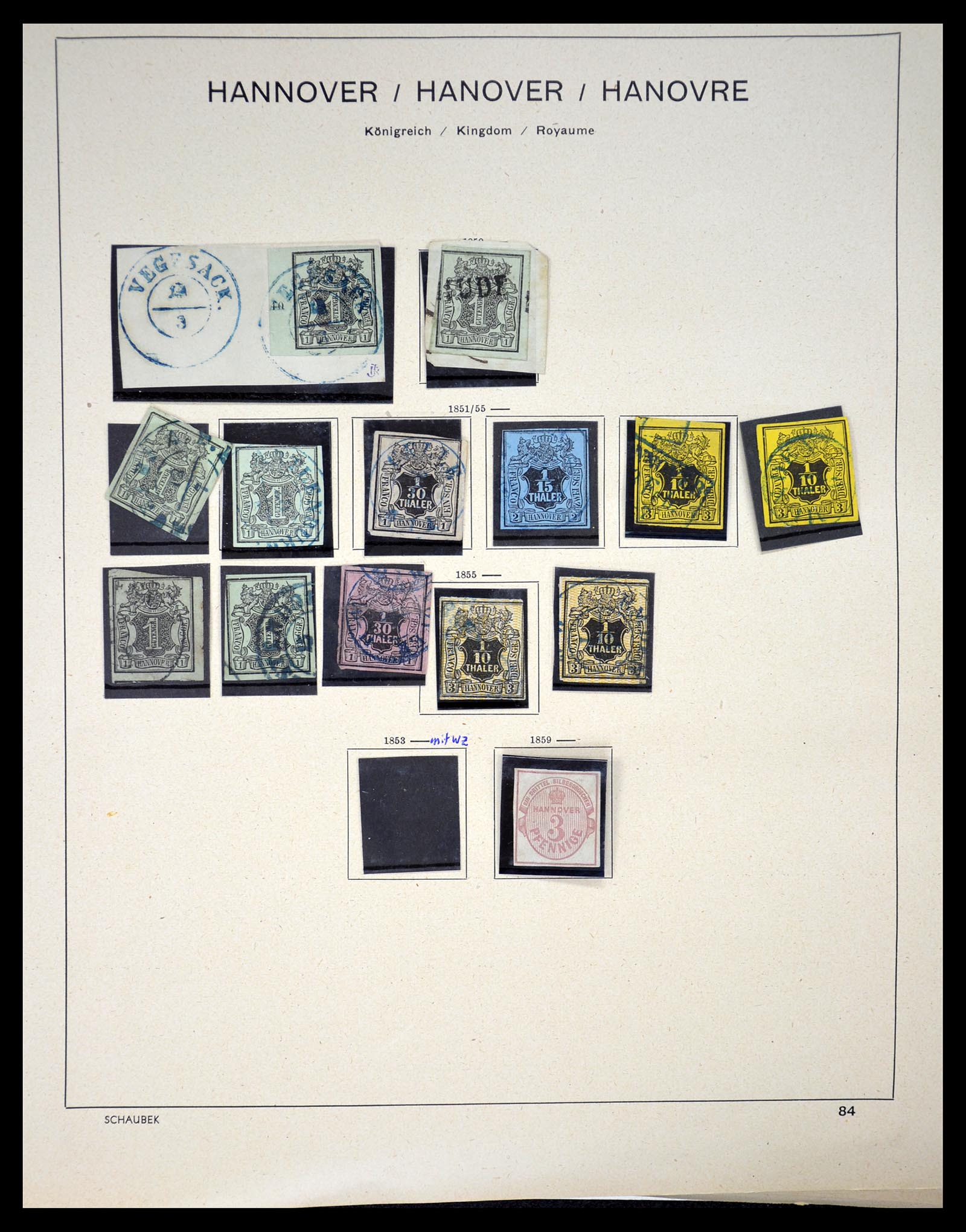 34815 040 - Postzegelverzameling 34815 Oud Duitse Staten 1849-1920.