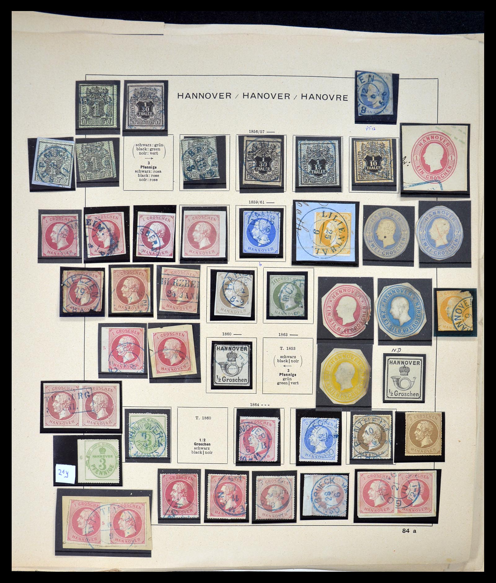 34815 042 - Postzegelverzameling 34815 Oud Duitse Staten 1849-1920.