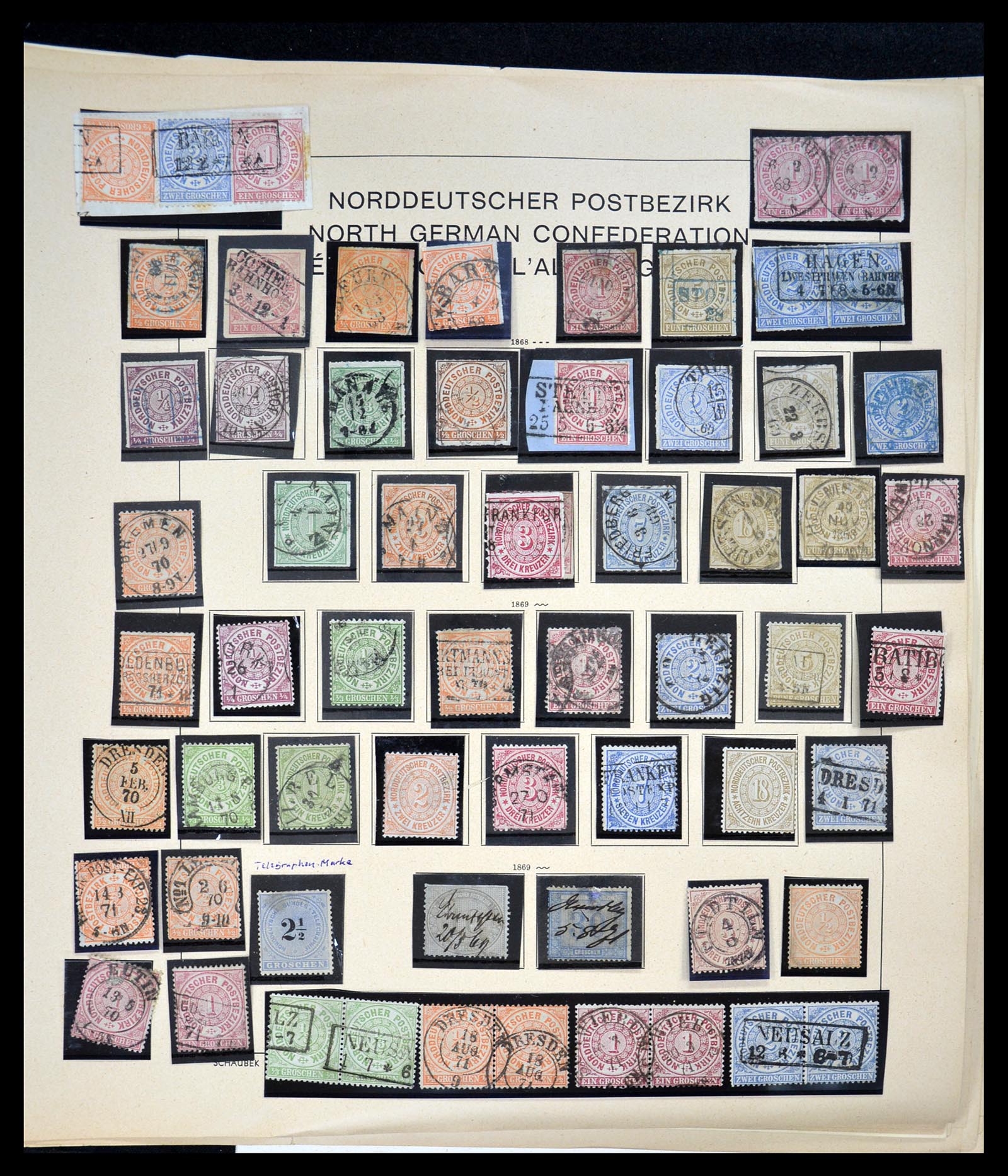 34815 050 - Postzegelverzameling 34815 Oud Duitse Staten 1849-1920.