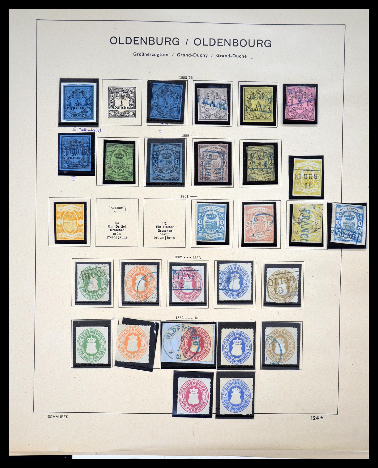 34815 054 - Postzegelverzameling 34815 Oud Duitse Staten 1849-1920.