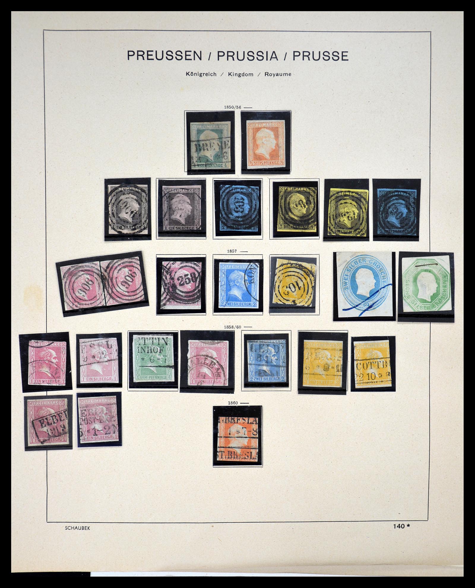 34815 056 - Postzegelverzameling 34815 Oud Duitse Staten 1849-1920.