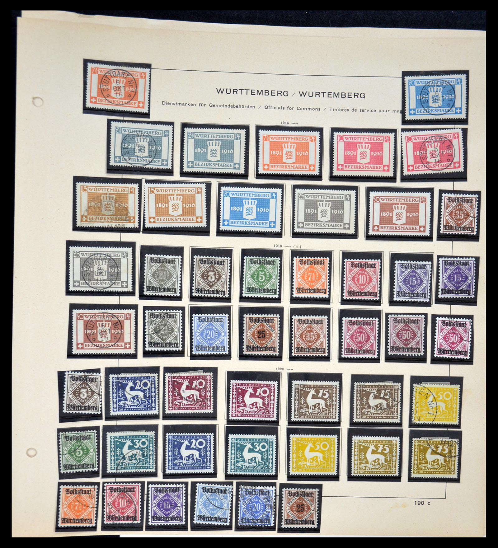 34815 077 - Stamp Collection 34815 Old German States 1849-1920.