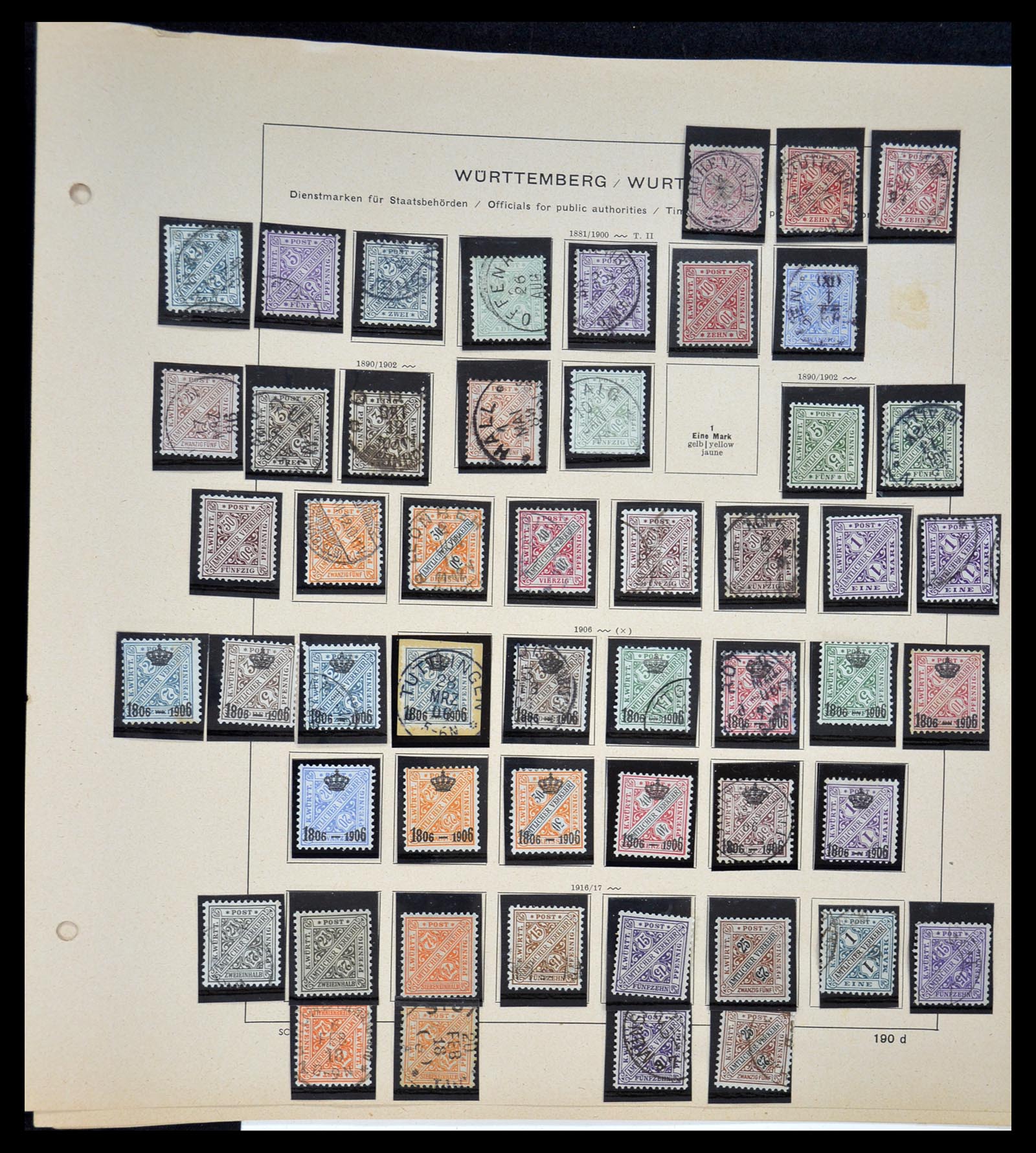 34815 078 - Stamp Collection 34815 Old German States 1849-1920.