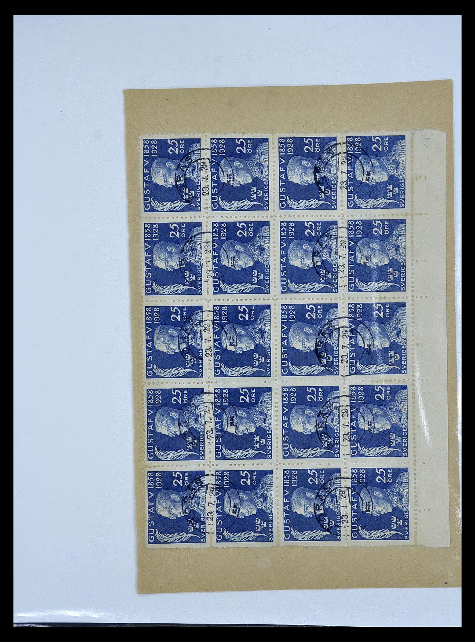 34817 002 - Postzegelverzameling 34817 Zweden brieven 1928-1945.