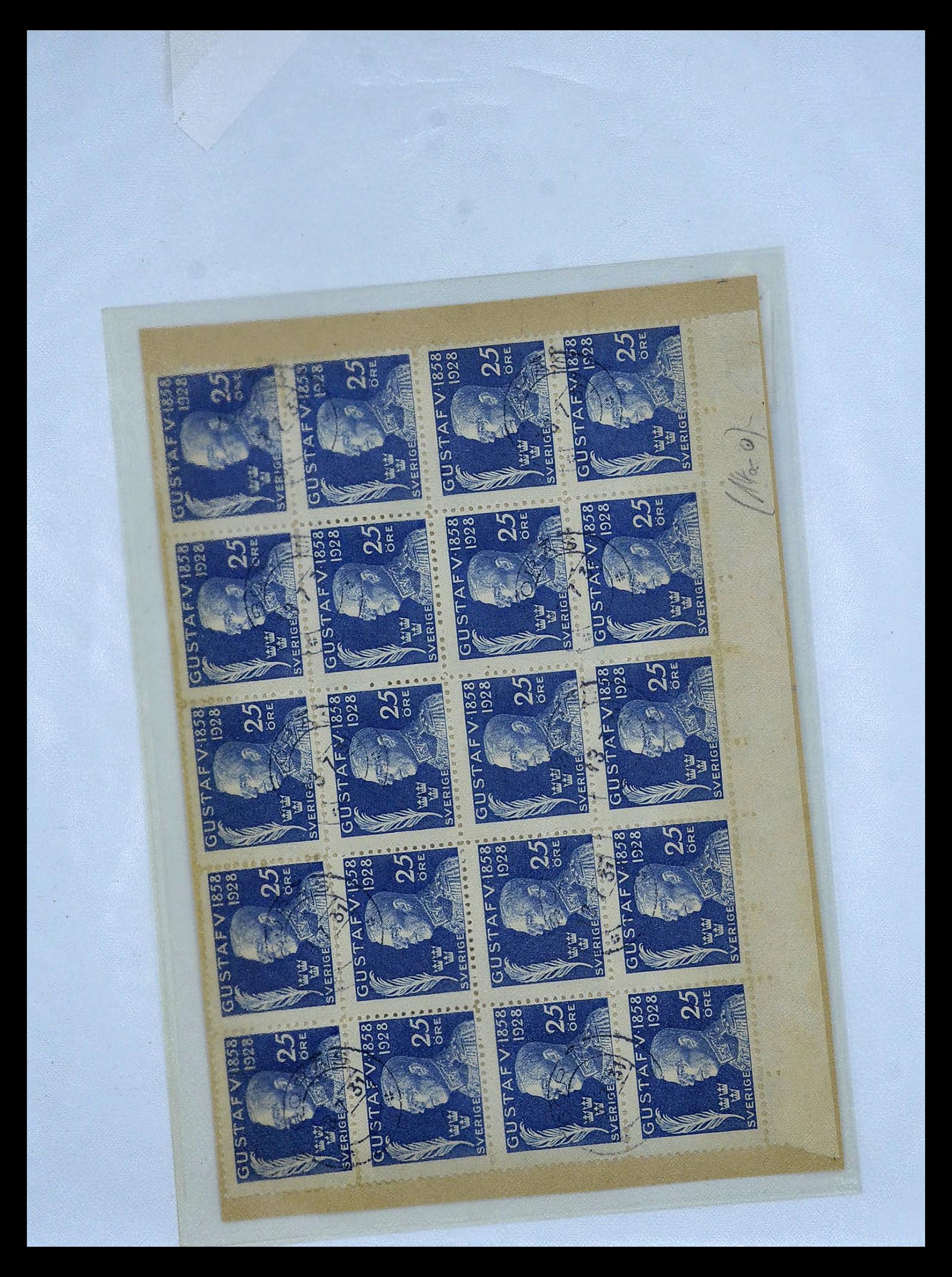 34817 003 - Postzegelverzameling 34817 Zweden brieven 1928-1945.