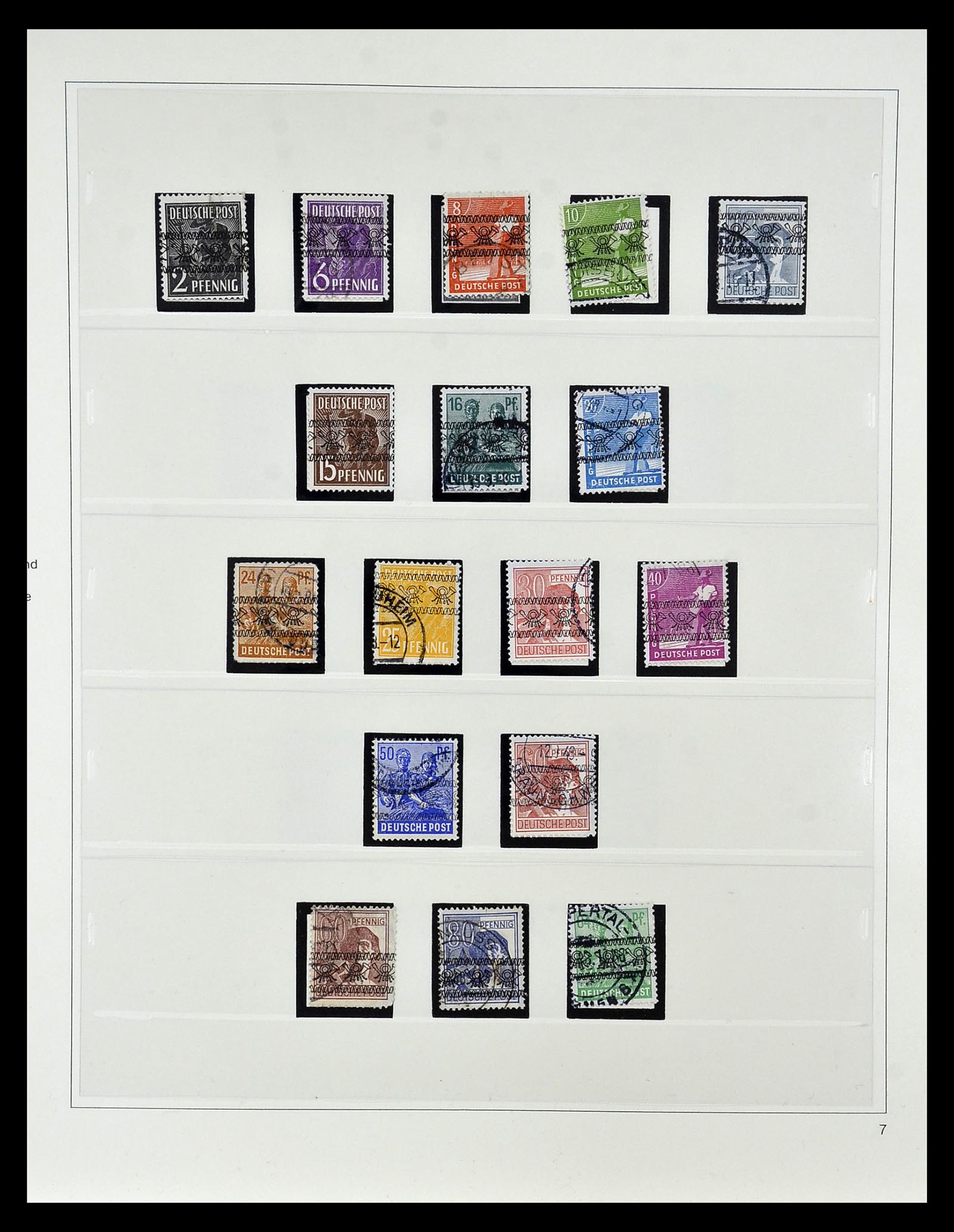 34819 007 - Postzegelverzameling 34819 Brits Amerikaanse Zone 1945-1949.