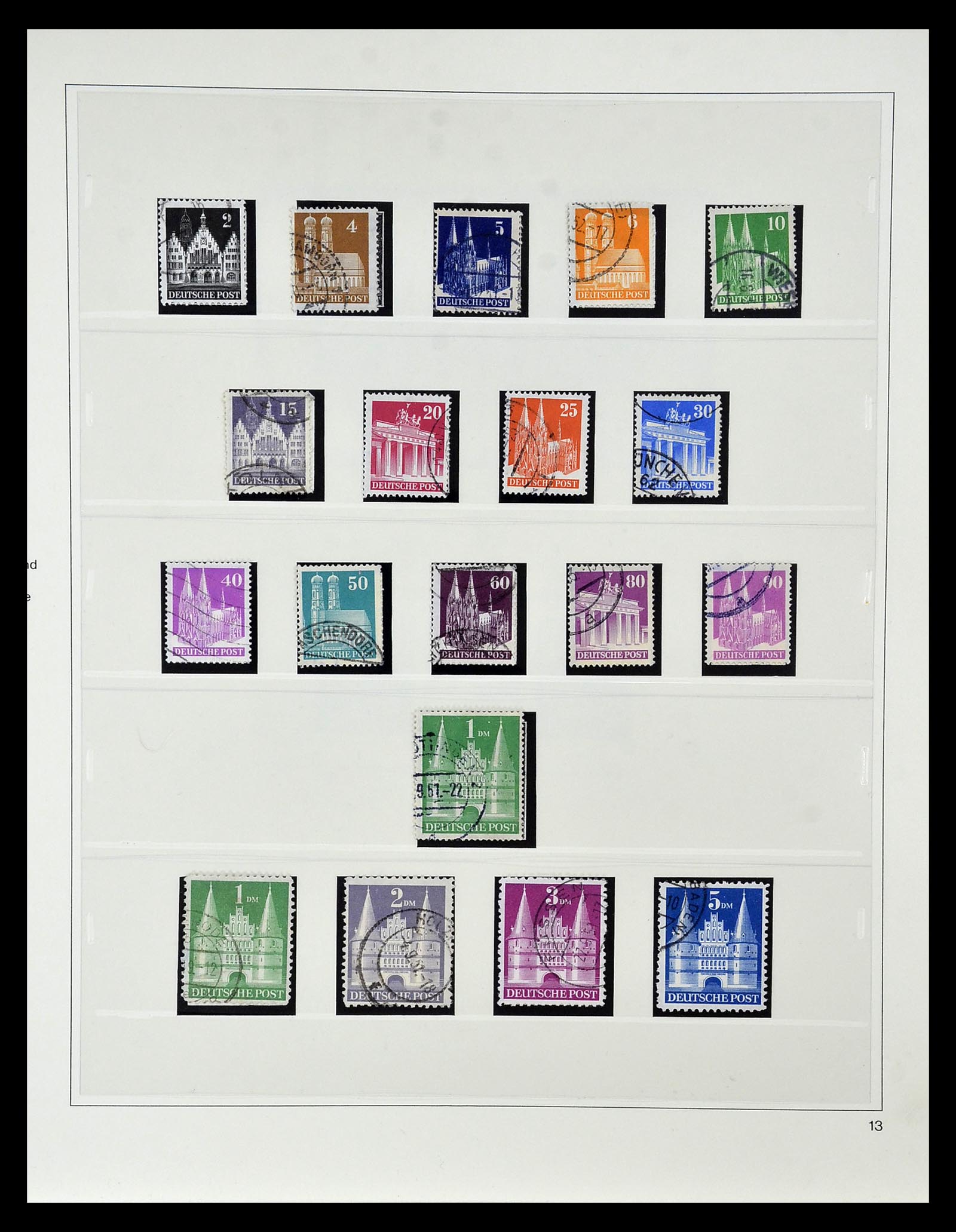 34819 013 - Postzegelverzameling 34819 Brits Amerikaanse Zone 1945-1949.