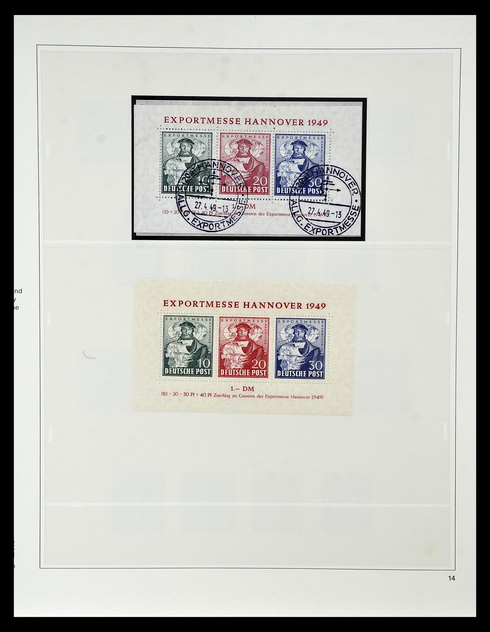 34819 014 - Postzegelverzameling 34819 Brits Amerikaanse Zone 1945-1949.