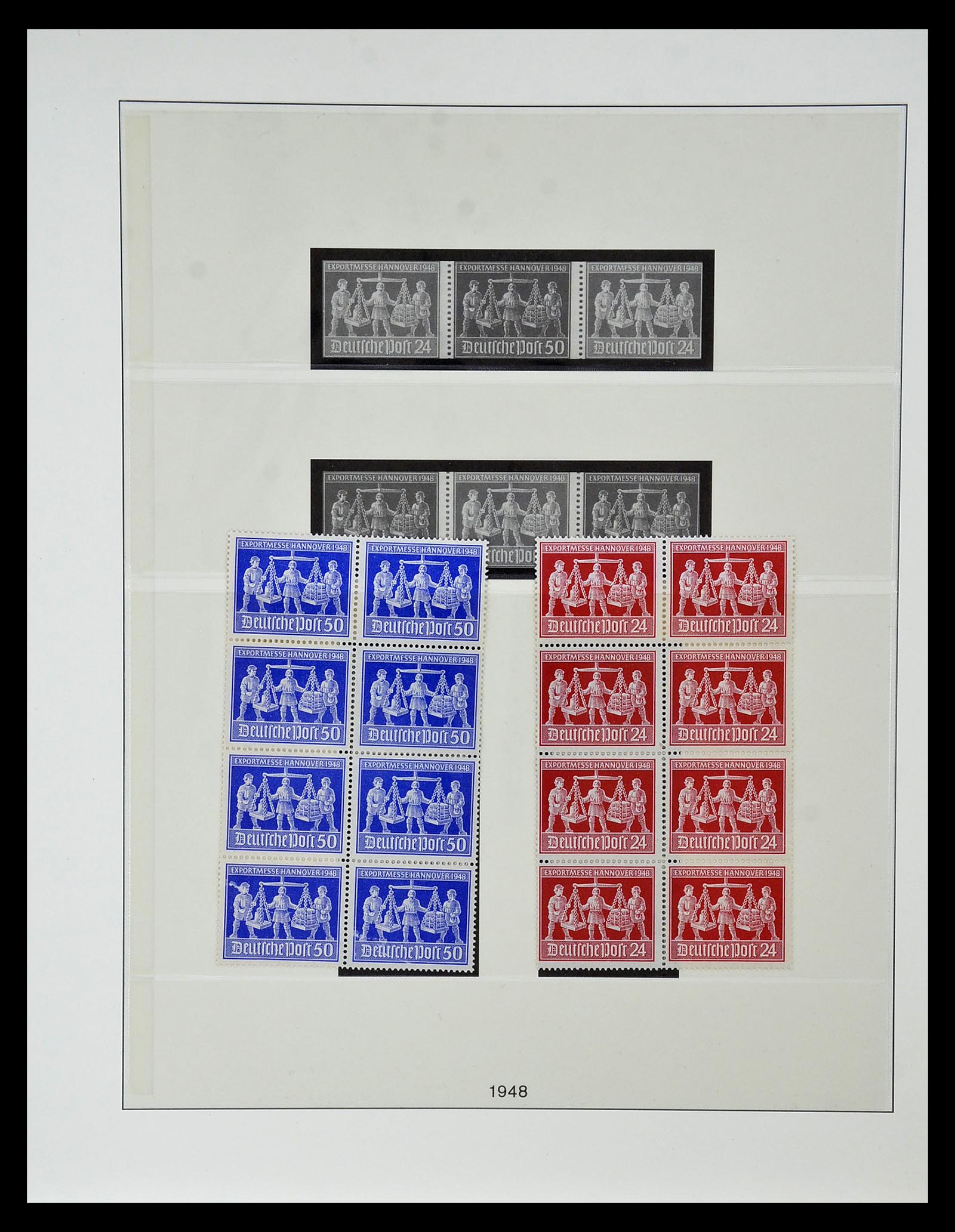34819 017 - Postzegelverzameling 34819 Brits Amerikaanse Zone 1945-1949.
