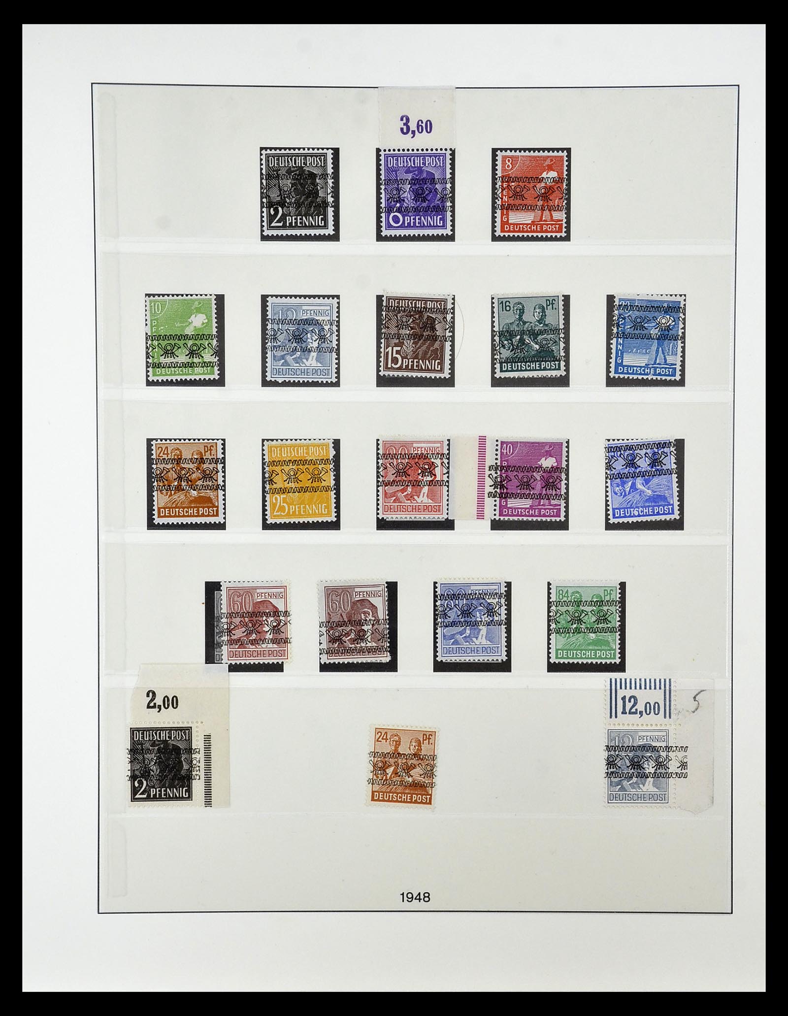 34819 022 - Postzegelverzameling 34819 Brits Amerikaanse Zone 1945-1949.
