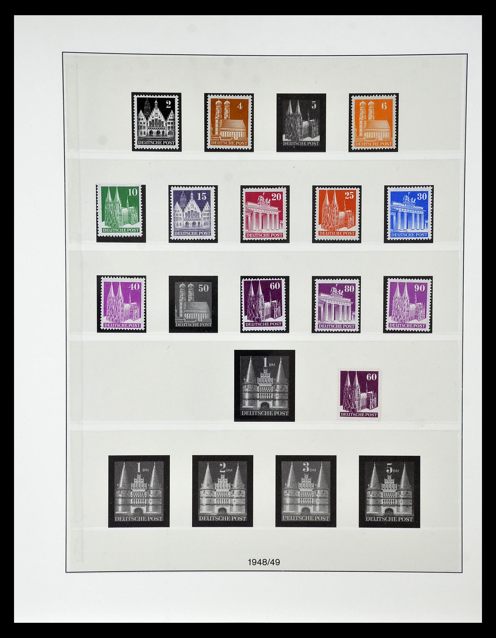 34819 026 - Postzegelverzameling 34819 Brits Amerikaanse Zone 1945-1949.
