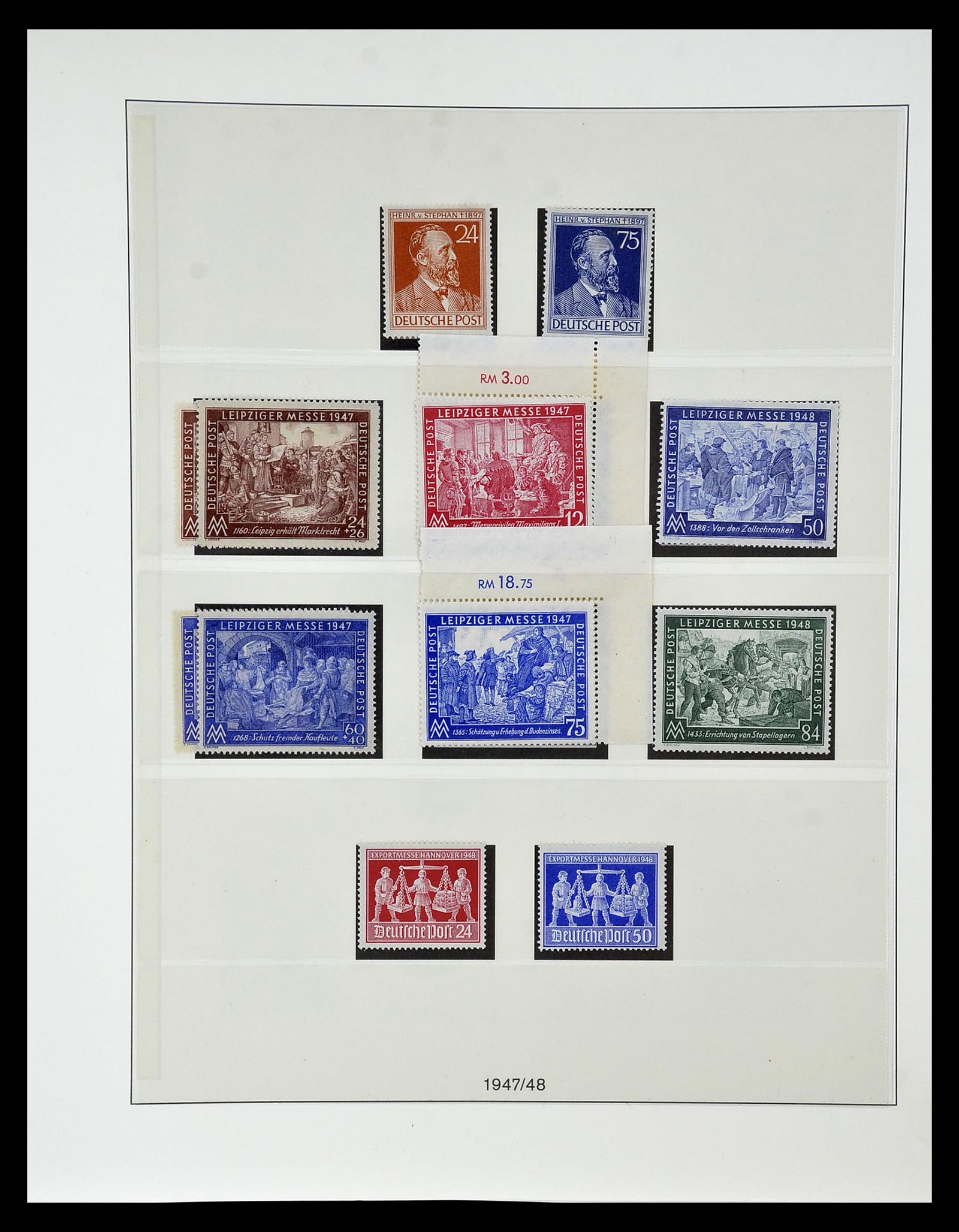 34819 029 - Postzegelverzameling 34819 Brits Amerikaanse Zone 1945-1949.