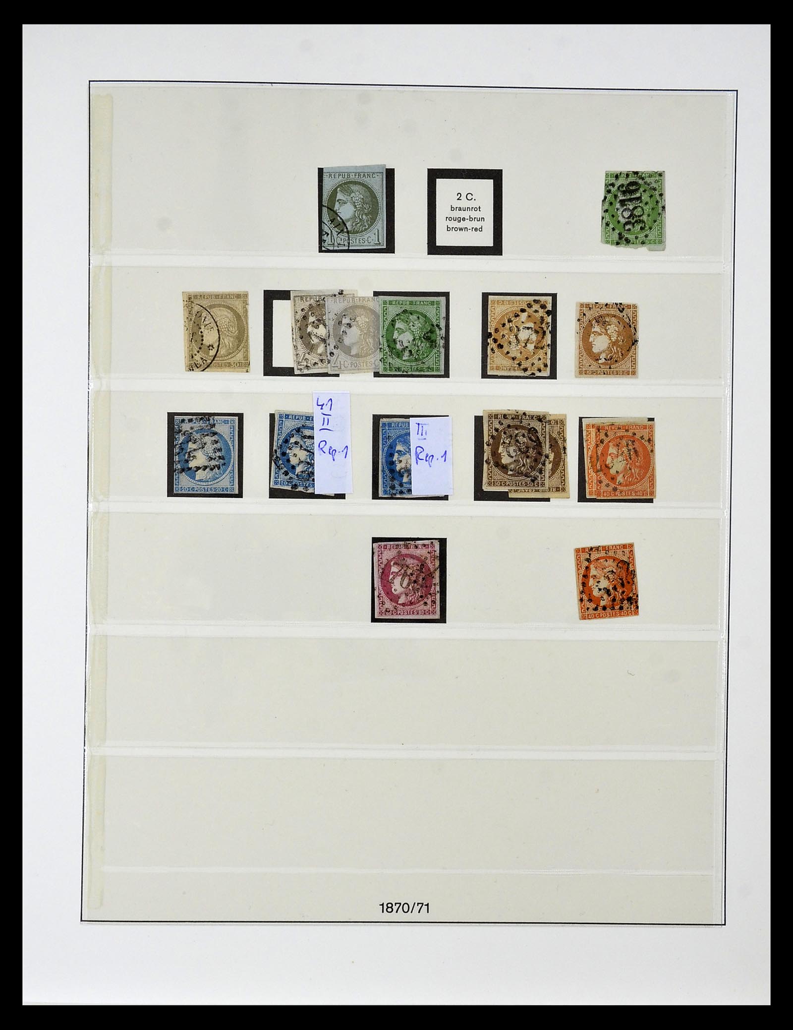 34820 008 - Postzegelverzameling 34820 Frankrijk SUPERVERZAMELING 1849-1960.