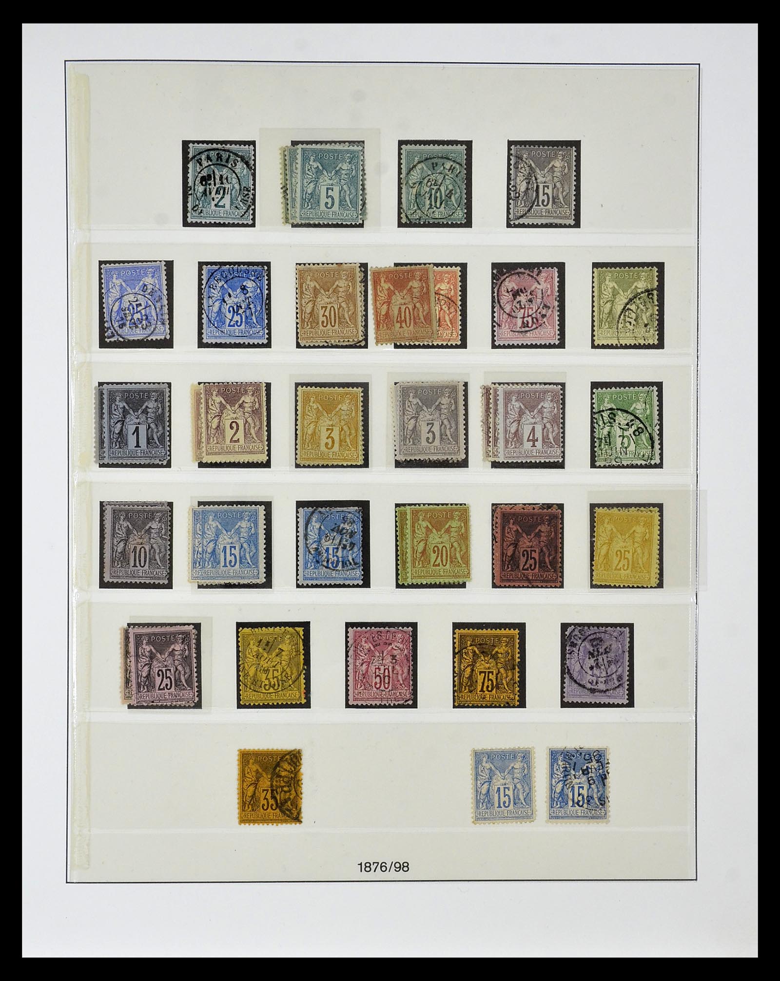 34820 014 - Postzegelverzameling 34820 Frankrijk SUPERVERZAMELING 1849-1960.