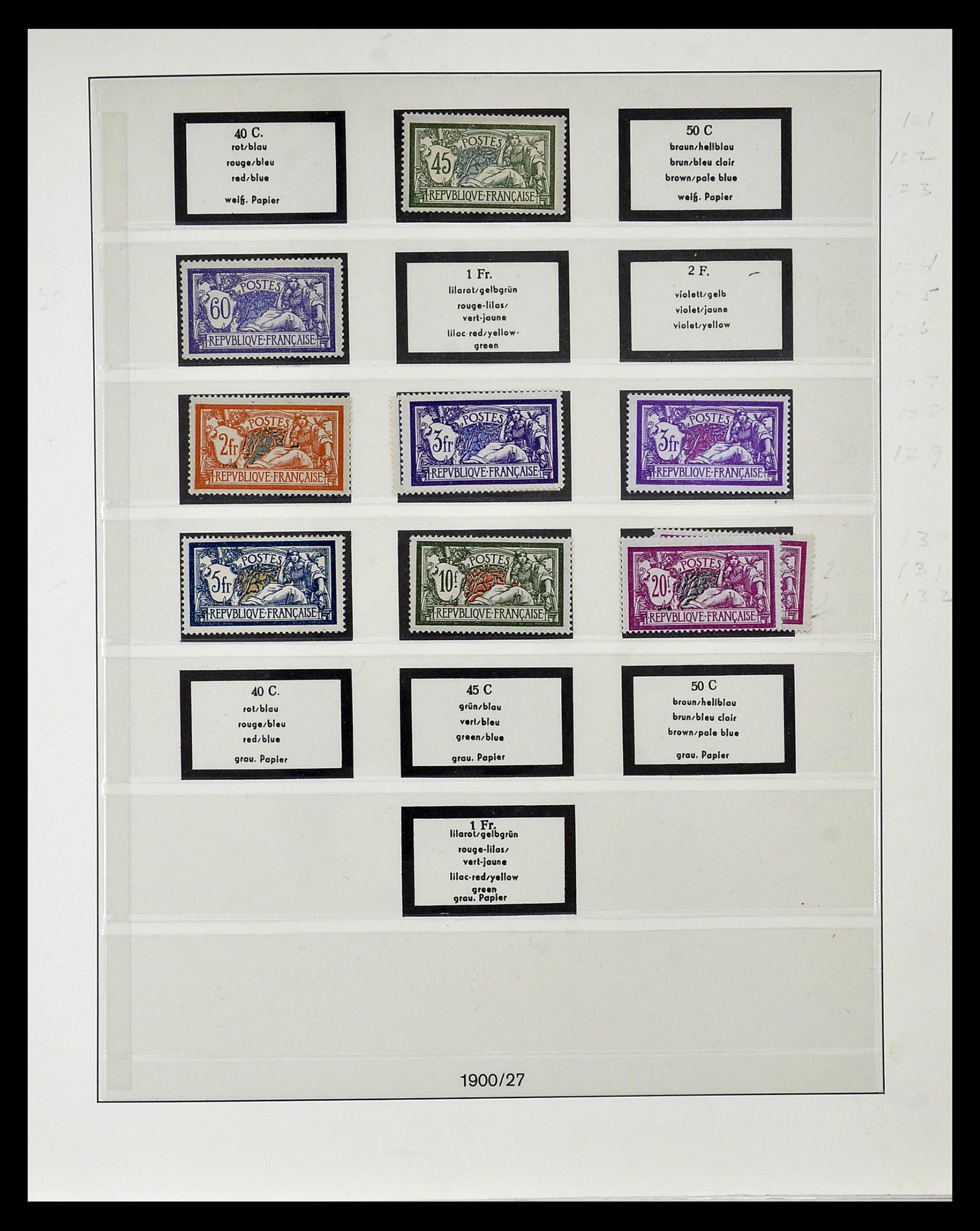 34820 018 - Postzegelverzameling 34820 Frankrijk SUPERVERZAMELING 1849-1960.