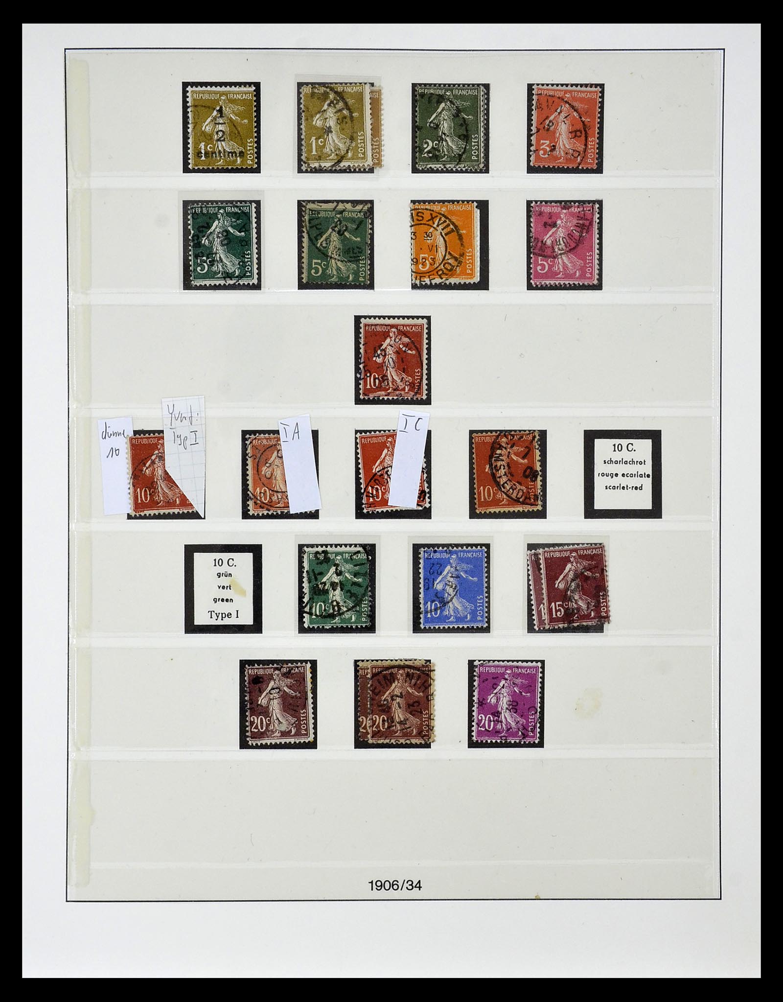 34820 025 - Postzegelverzameling 34820 Frankrijk SUPERVERZAMELING 1849-1960.